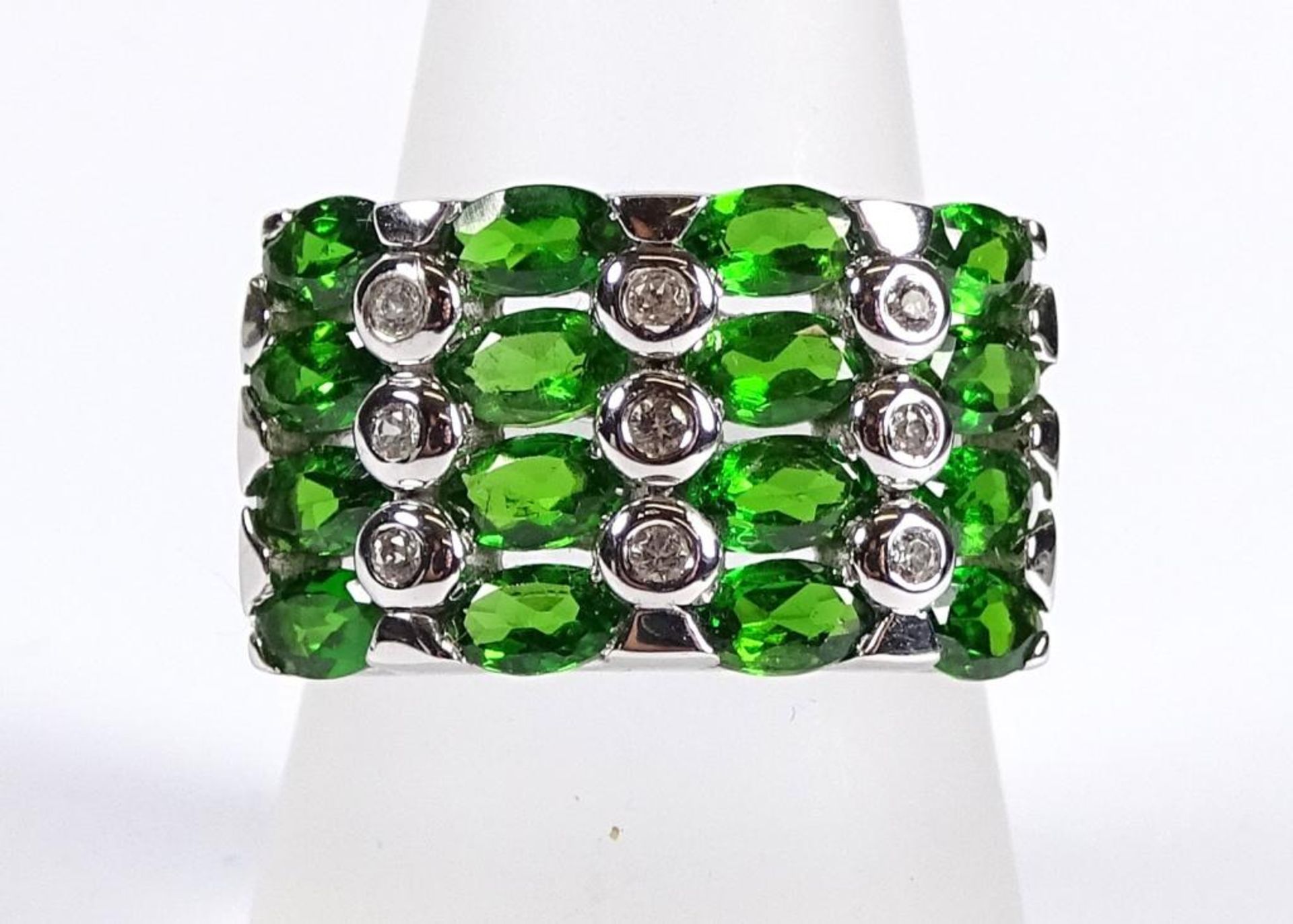 Ring,Silber -925-,Chromdiopside,6,5gr..RG 58