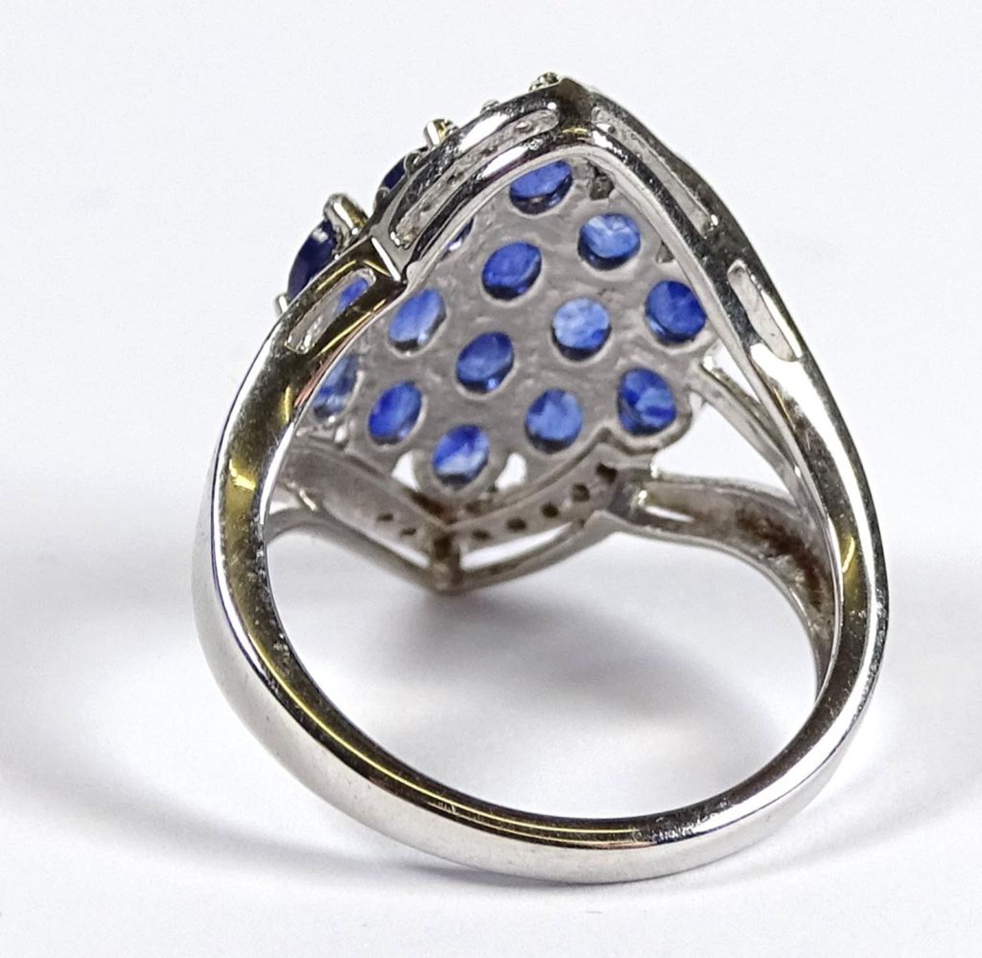 Ring,Silber -925-,Saphire, 4,8gr.,RG 52 - Bild 3 aus 3