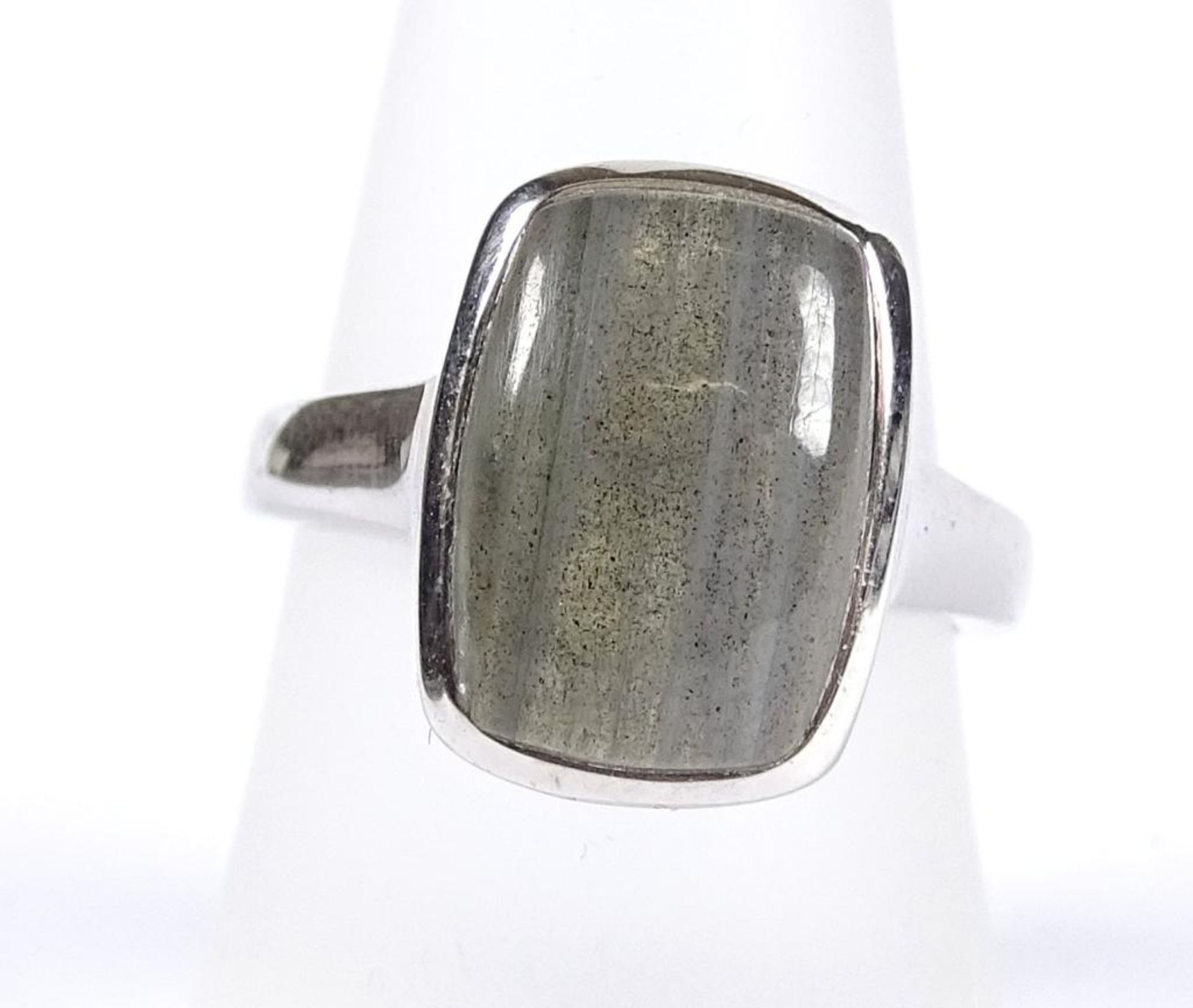 Ring,Silber -925-,Labradorit,6,3gr.,RG 56