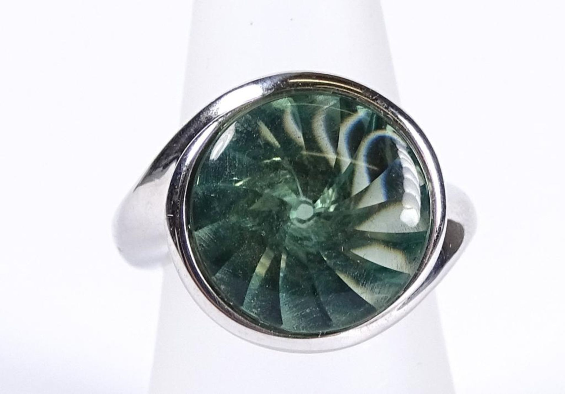 Ring,Silber -925-,Fluorit,7,9gr.,RG 53