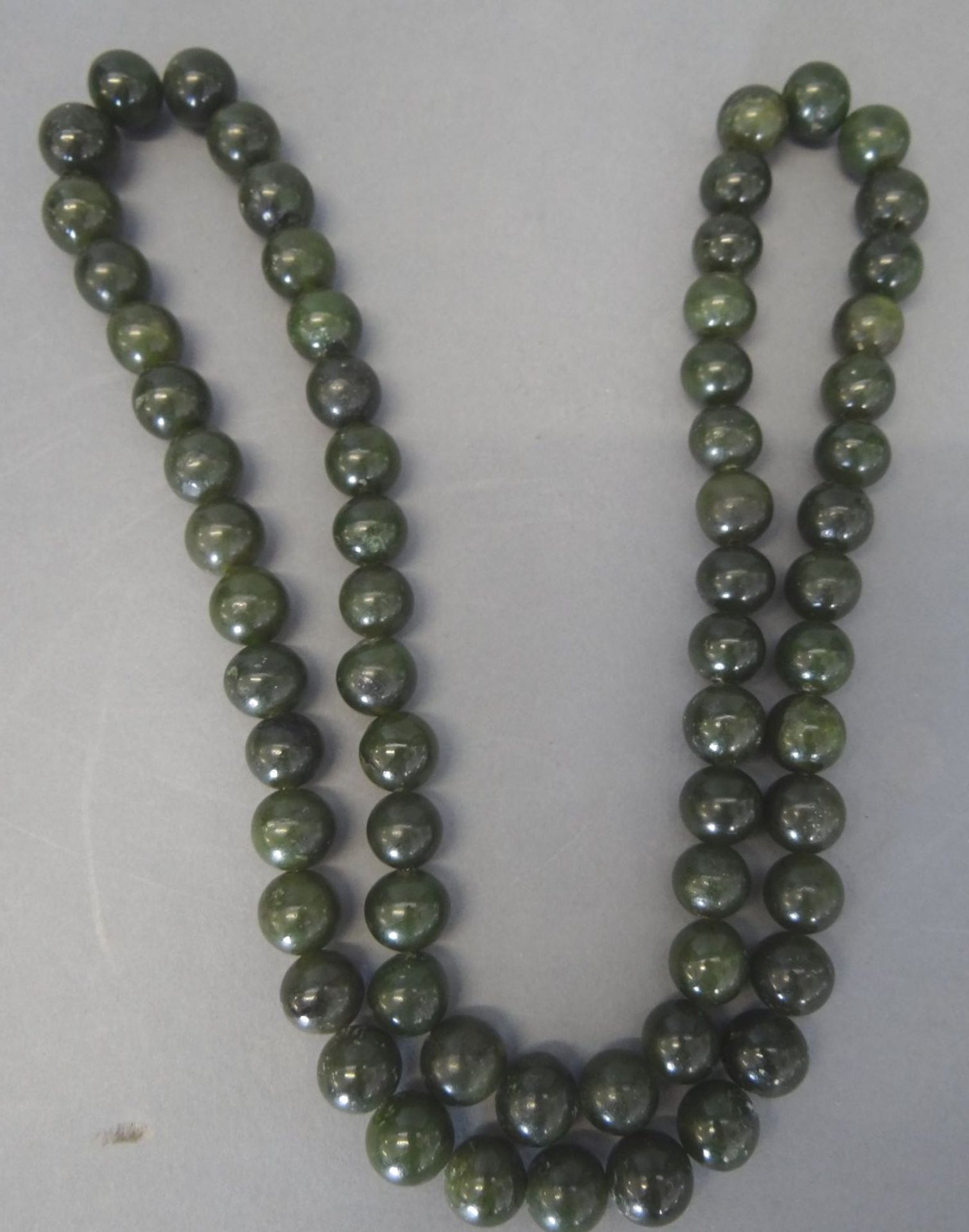 grüne Steinkette endlos, L-30 cm (60 cm - Bild 2 aus 4