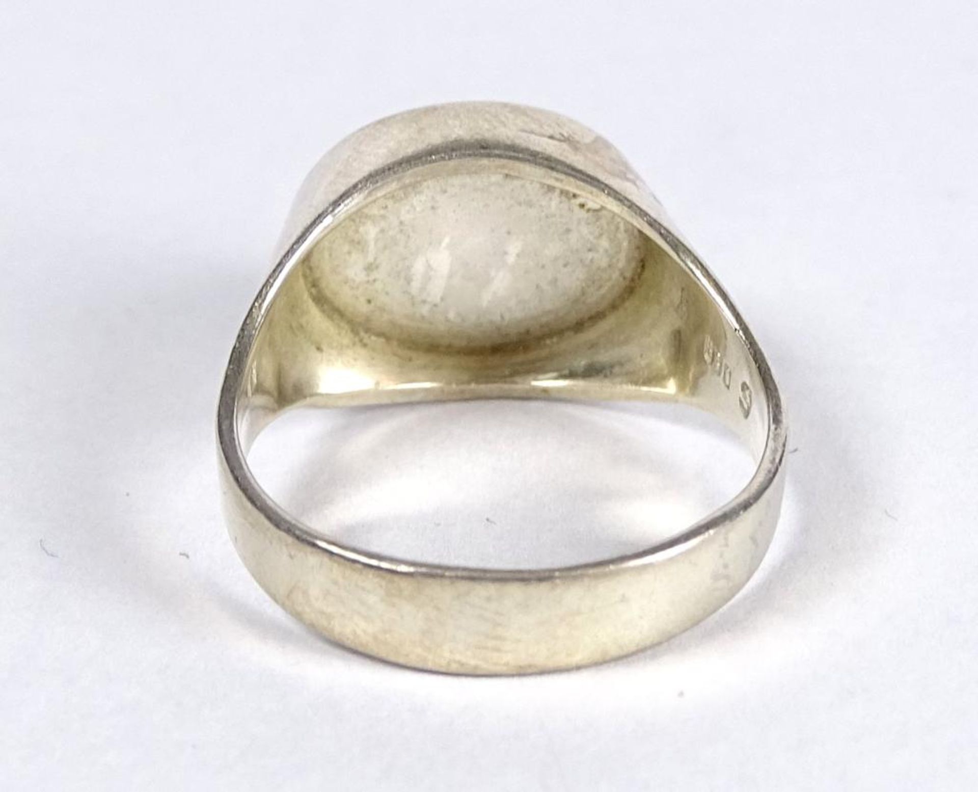 Bernstein Ring, Silber -830-, 3,9gr.RG 54 - Bild 3 aus 3