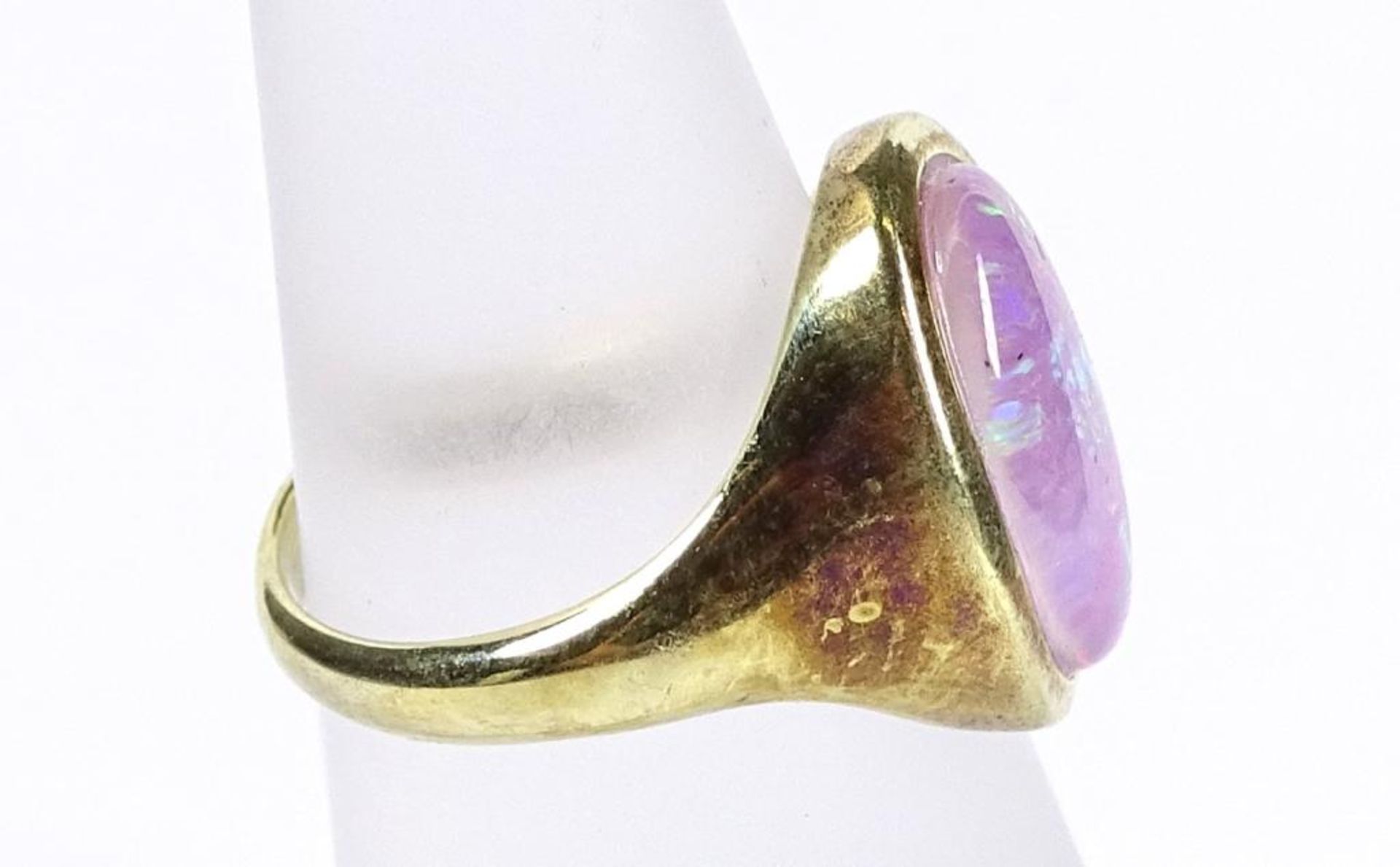 Ring,Silber -925-,vergoldet,Opal Triplette,4,5gr.RG 49/50 - Bild 2 aus 3