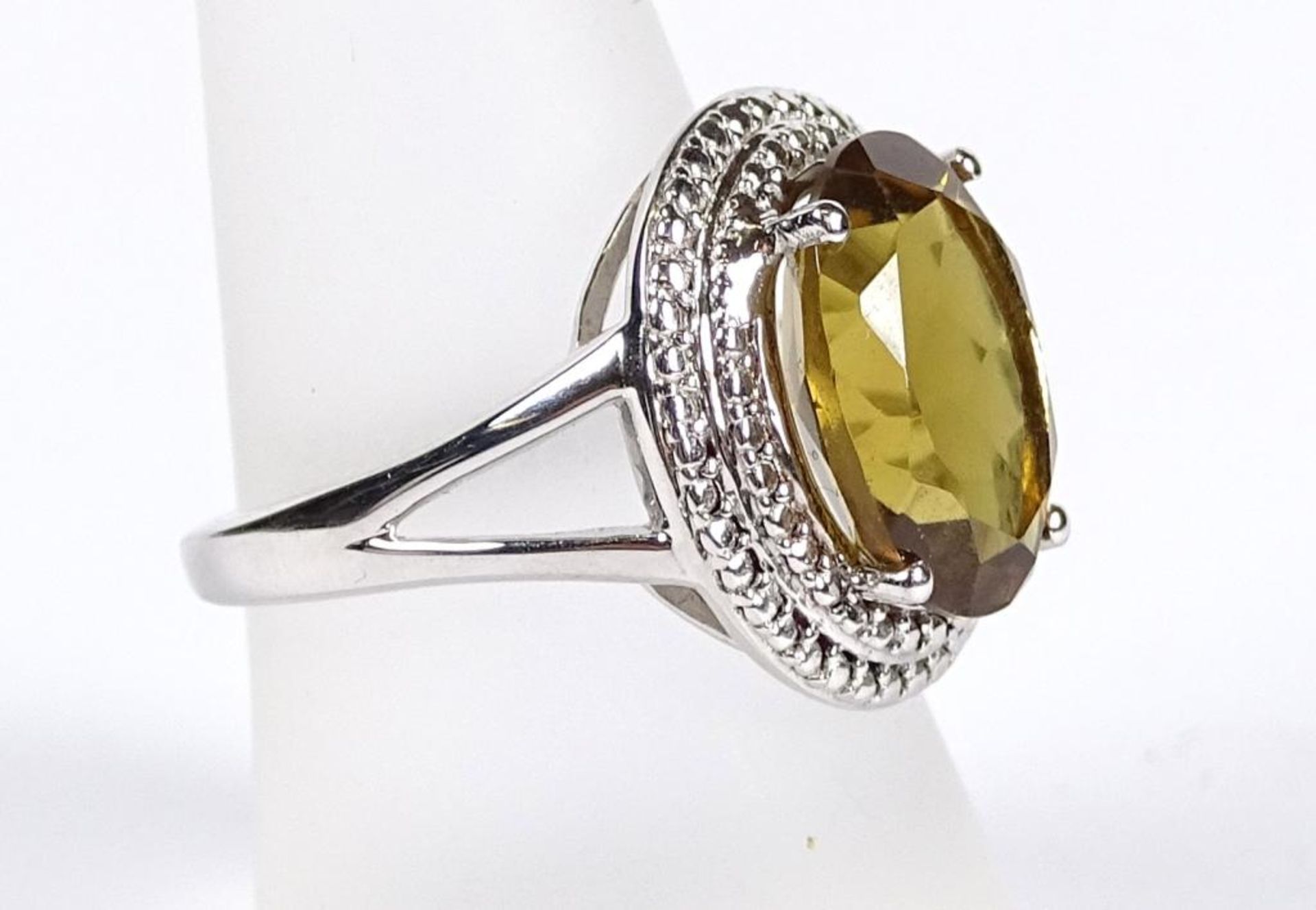Ring,Silber -925-,Champagner Quarz,5,4gr.,RG 56 - Bild 2 aus 3