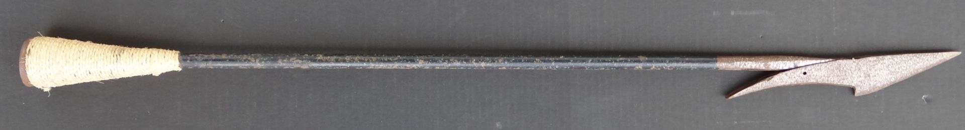 alte Harpune mit beweglicher Eisenspitze, L-78 cm