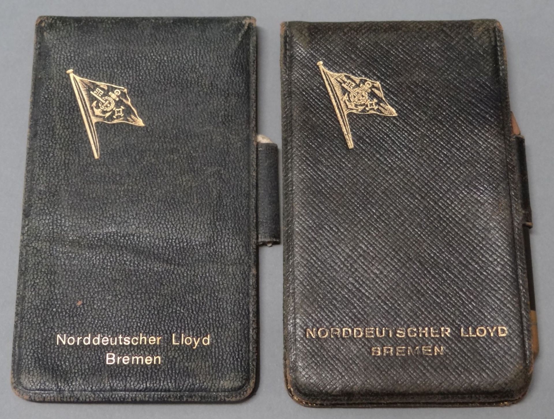 2x NDL Notizbücher, 1x Bergmann Taschenkalender auf das Jahr 1928, nur einmal vollgeschrieben, aus