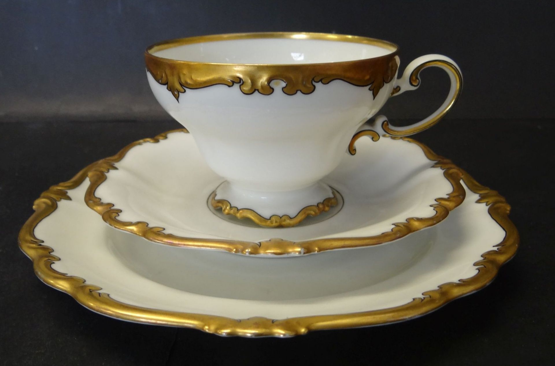 Sammelgedeck "Rosenthal" Goldstaffage, älte