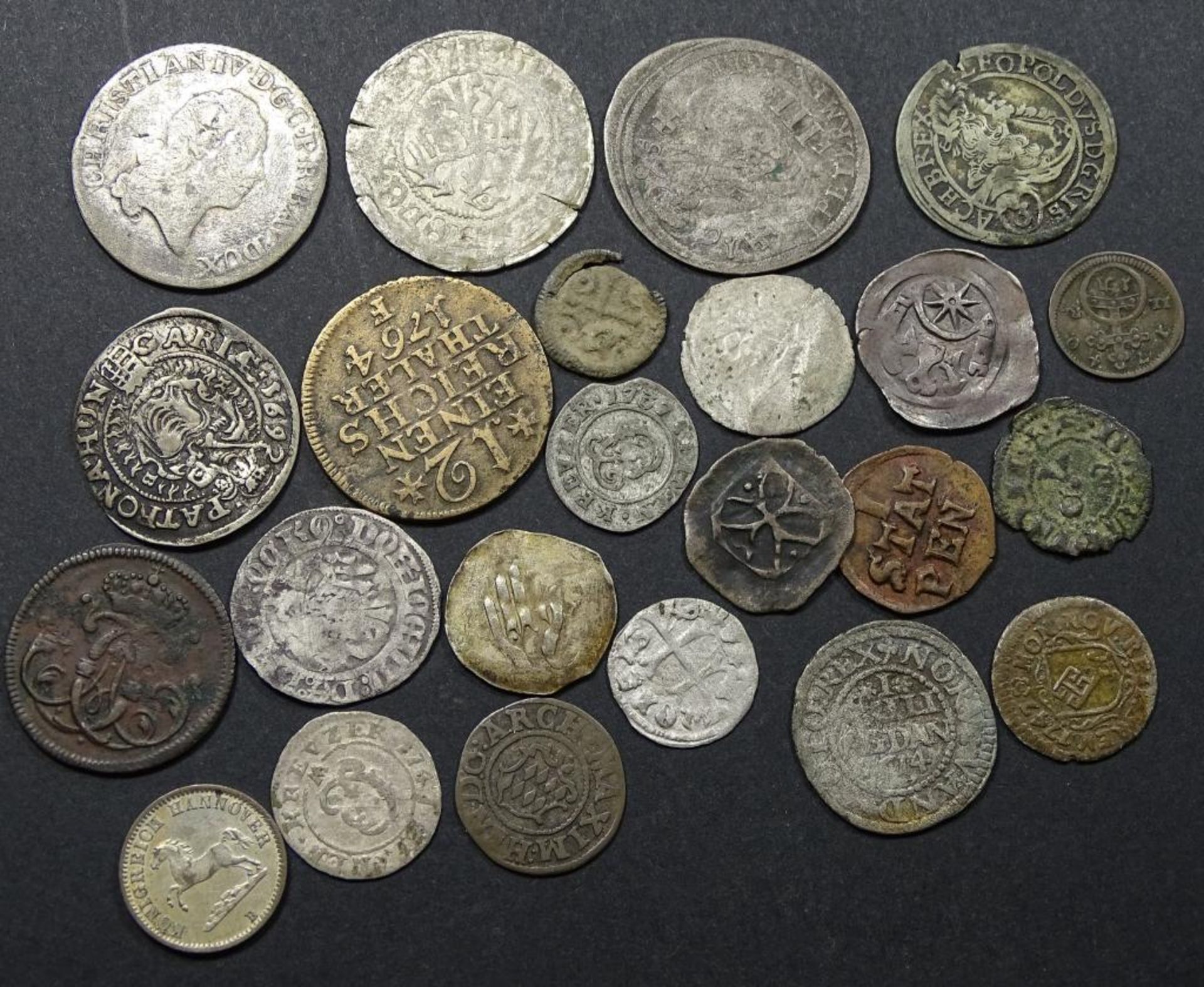 Antike Silber Münzen.ges.gew. 26,3gr