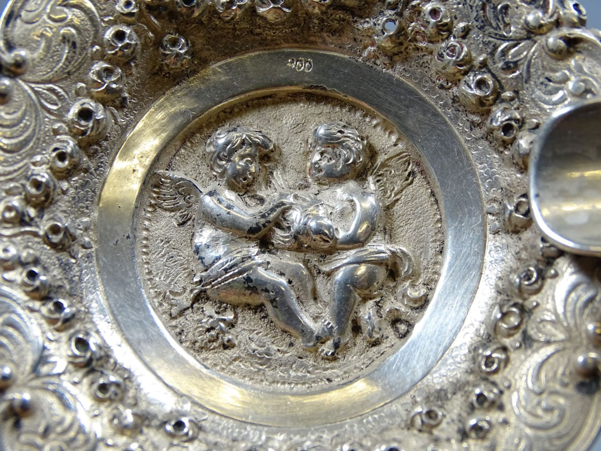 kl. Silber-Ascher-800-, Putti, D-7 cm, 42 gr. - Bild 5 aus 5
