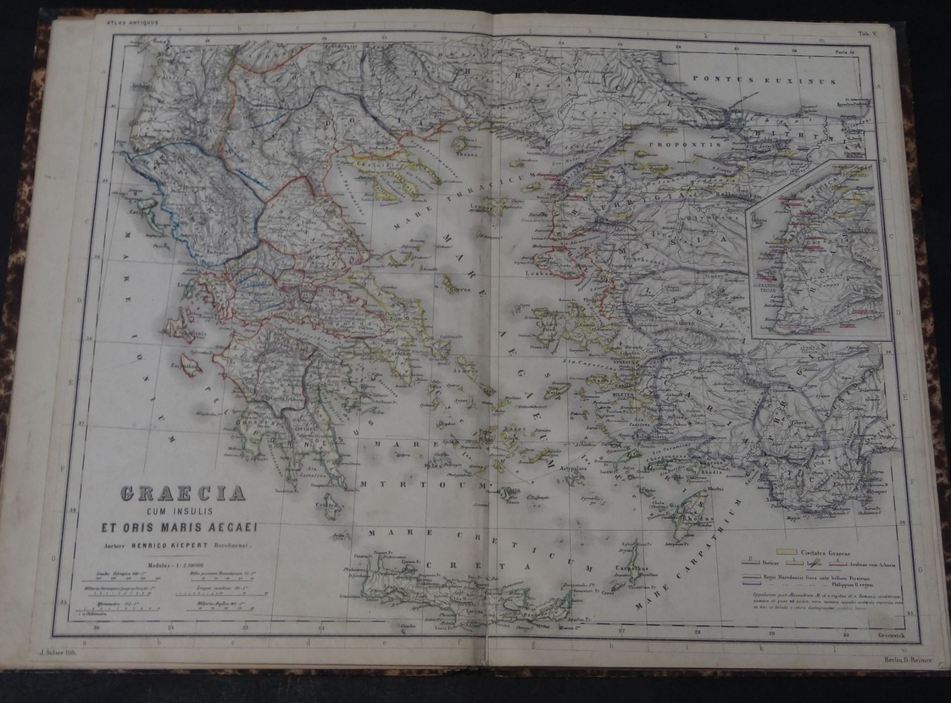 "Atlas Antiquus" 12 Karten zur Alten Geschichte", um 1880 - Bild 4 aus 7