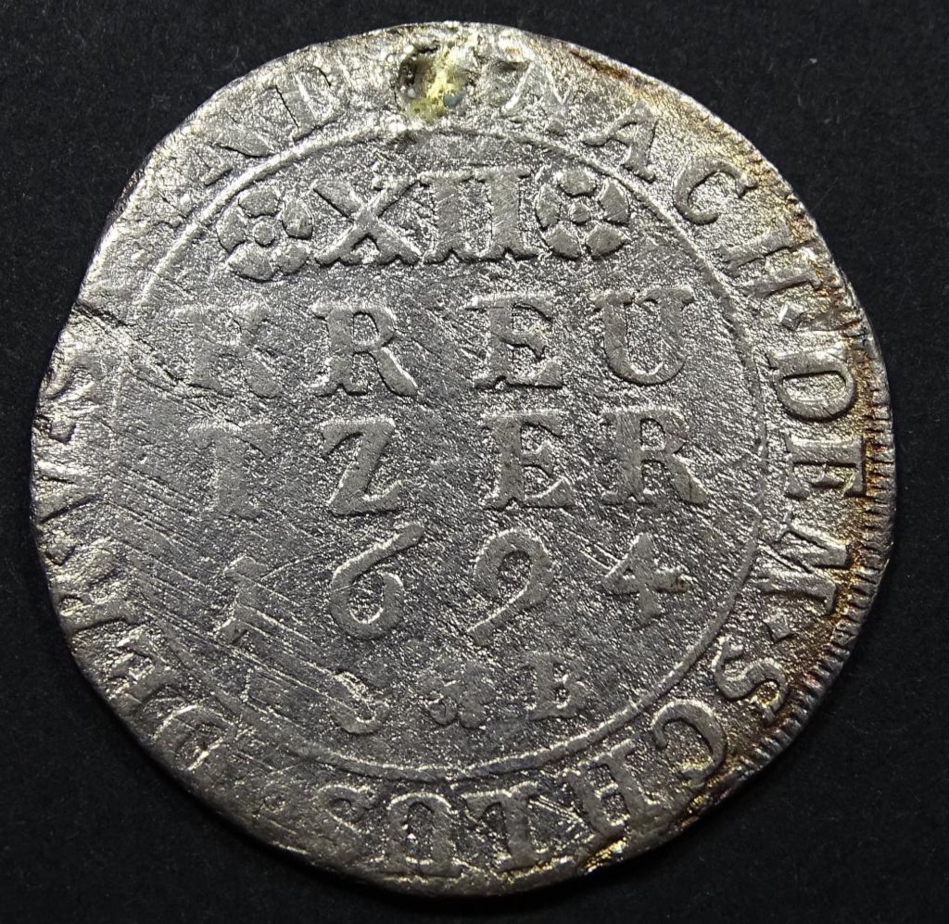 Silbermünze 1694,d-26mm, 3,33gr - Bild 2 aus 2