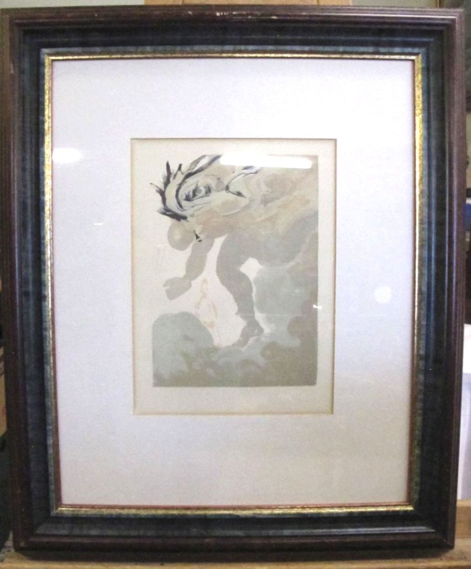 Dali, Salvadore, "Die Riesen",Farbholzschnitt aus "Göttliche Komödie", Les Heures Claires, Paris - Bild 2 aus 2