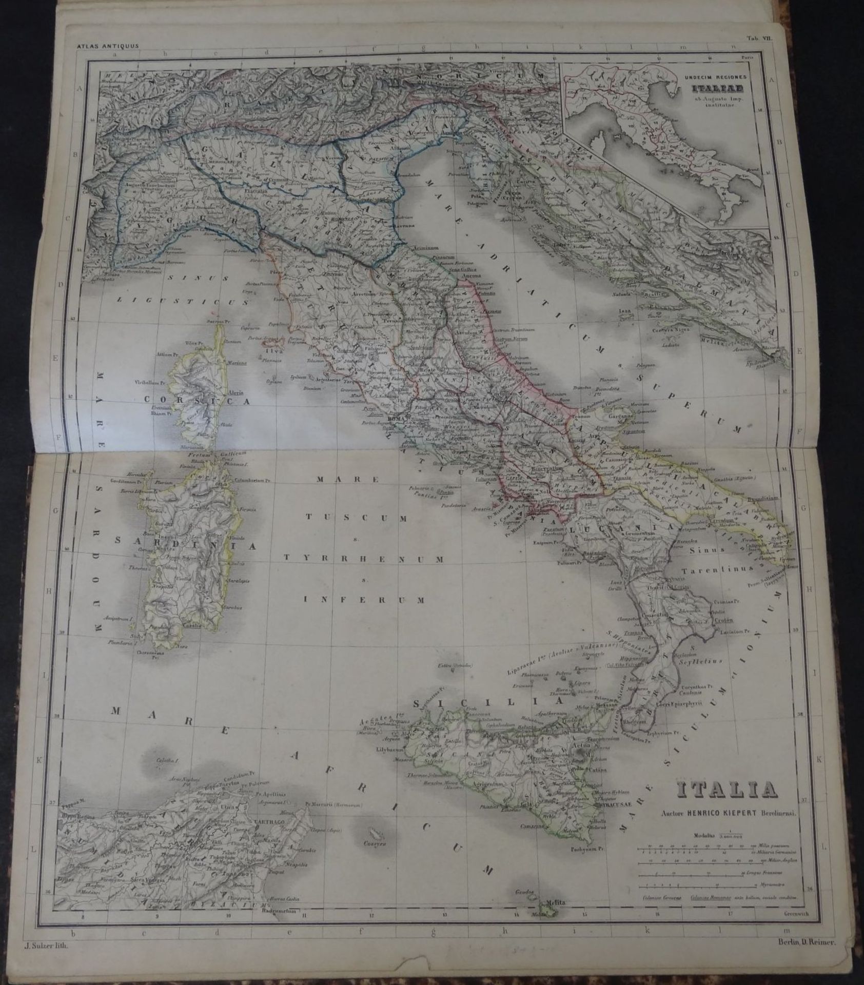 "Atlas Antiquus" 12 Karten zur Alten Geschichte", um 1880 - Bild 3 aus 7