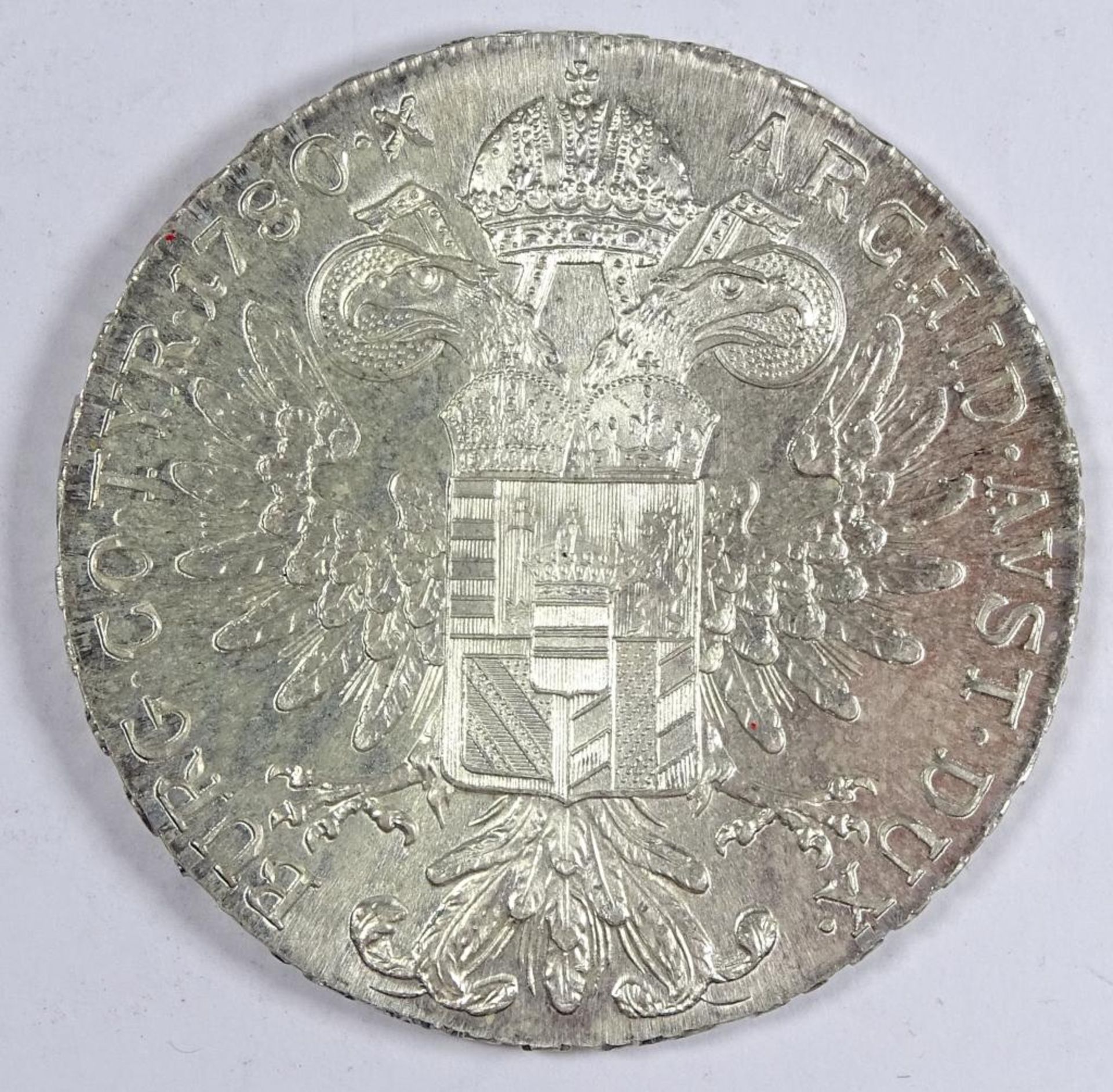 Maria Theresia Thaler,Silber, d-41mm, 28,0gr. - Bild 2 aus 2