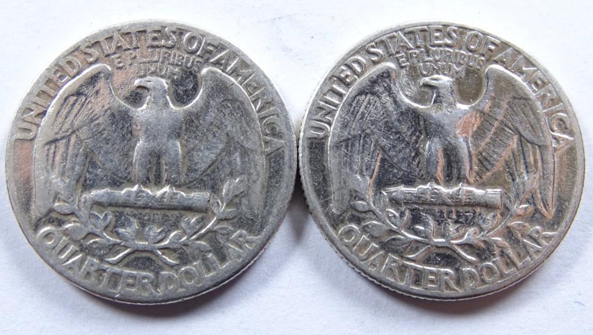 2x Quarter Dollar,USA;1951 u.1958