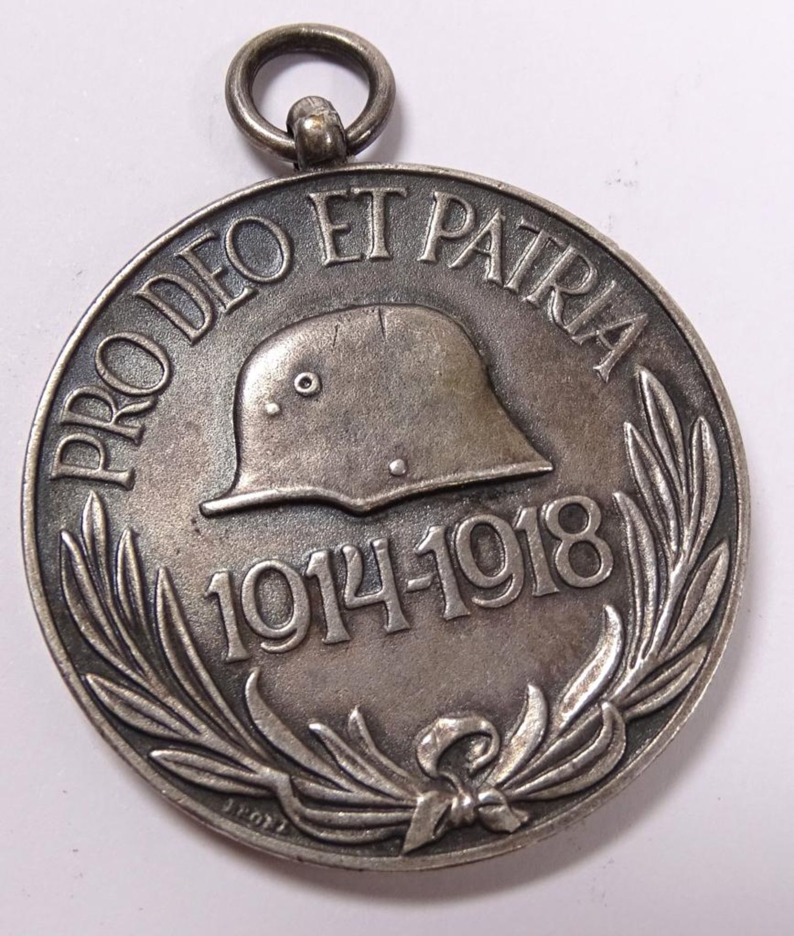 Ungarische Verdienst Medaille "Pro Deo et Patria 1914-1918",Silber,d-36,9mm,21,5gr.