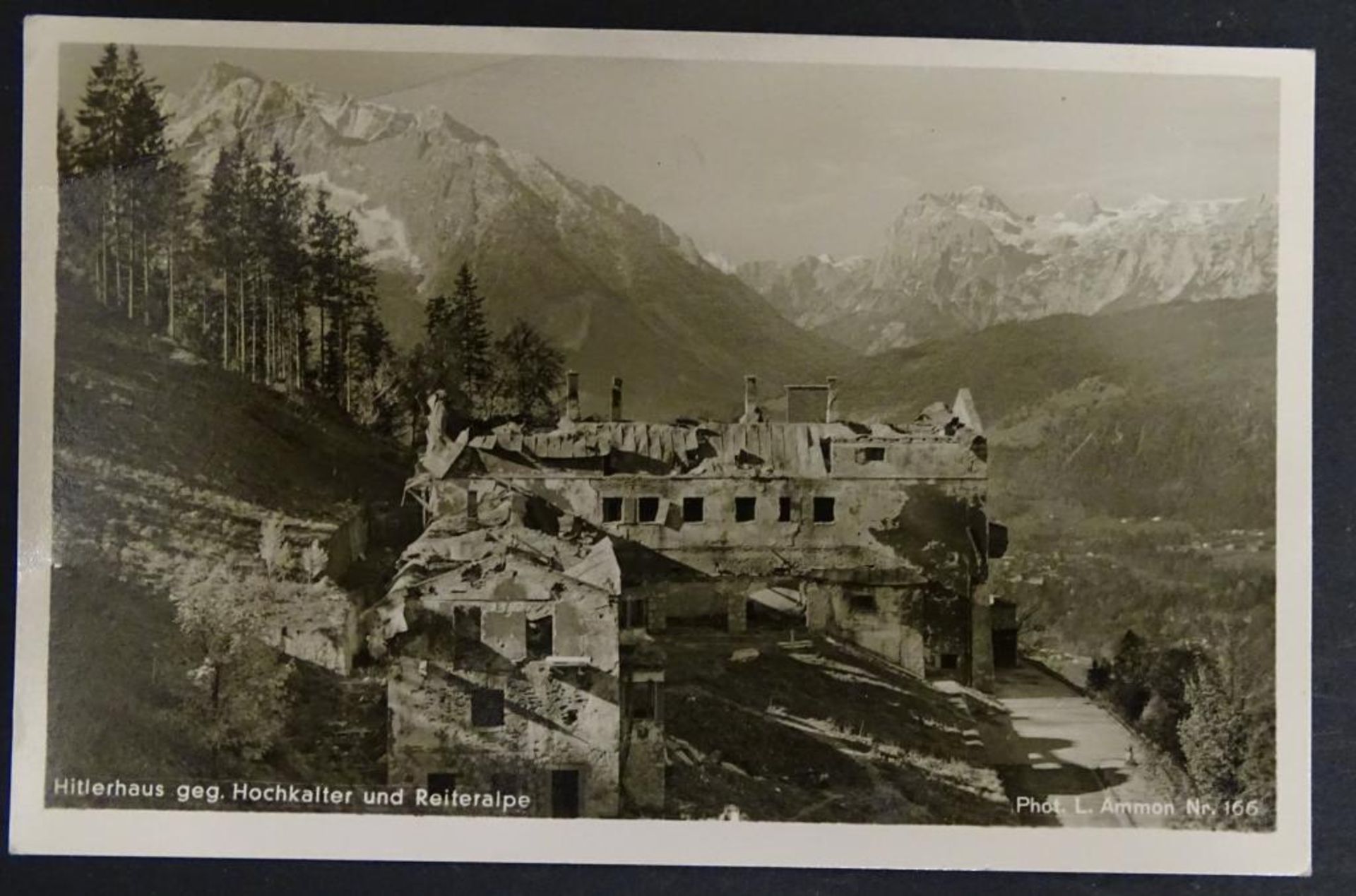 Postkarte- Hitlerhaus, geg.Hochkalter und Reiteralpe