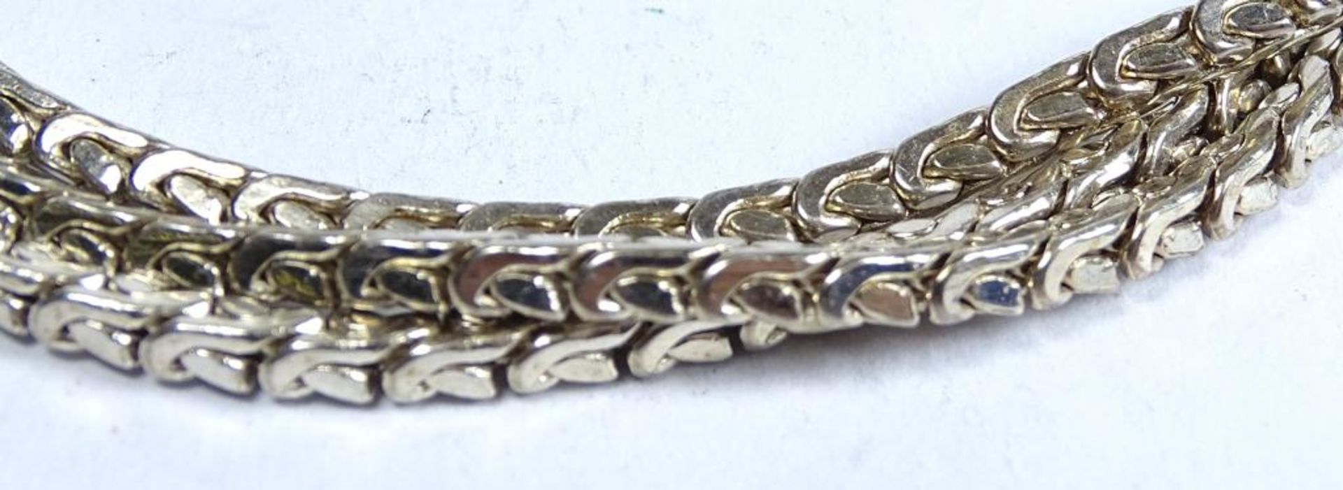 3-Reihiges Silber Armband, 800er,L-20,3cm, b-7,1´mm, 28,8gr - Bild 3 aus 6
