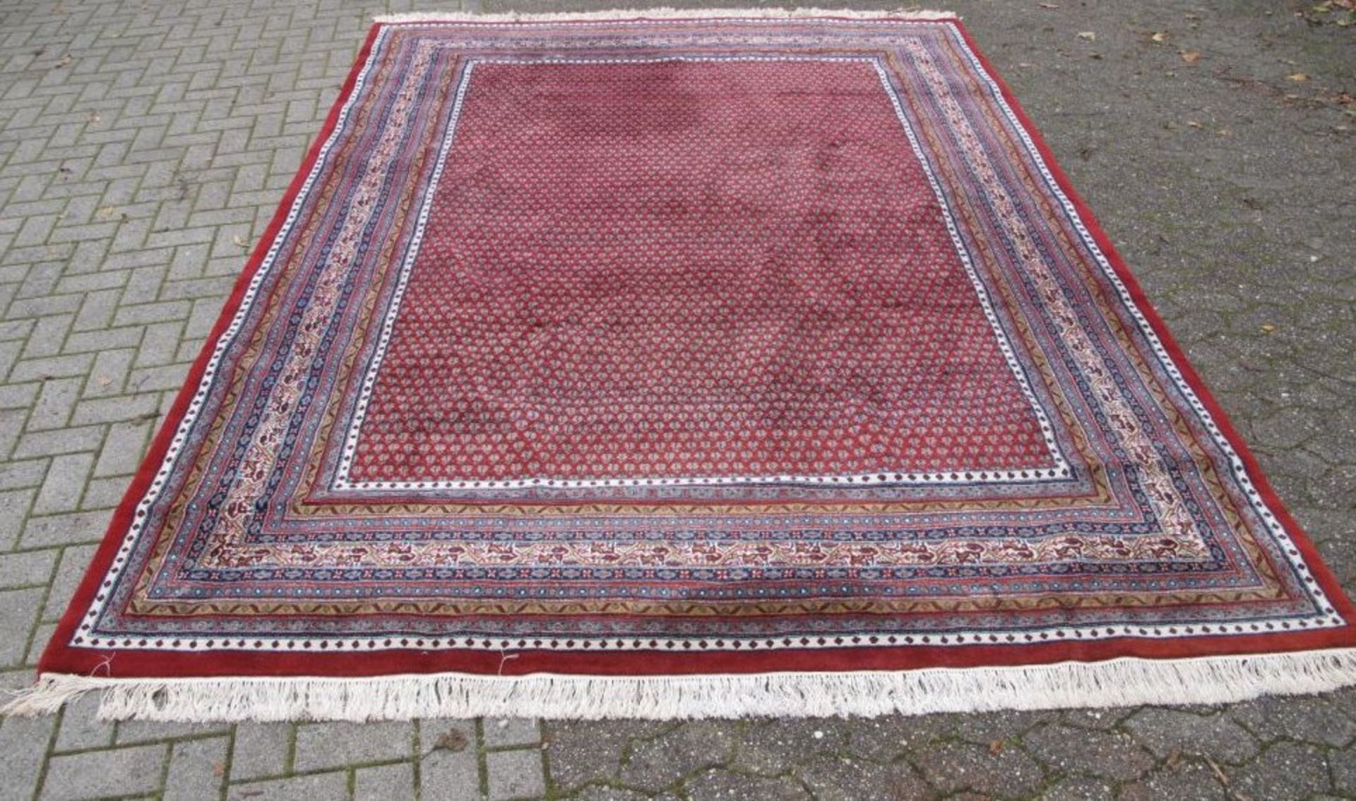 grosser Orient-Teppich, 355x250 cm,Alters-u. Gebrauchsspuren