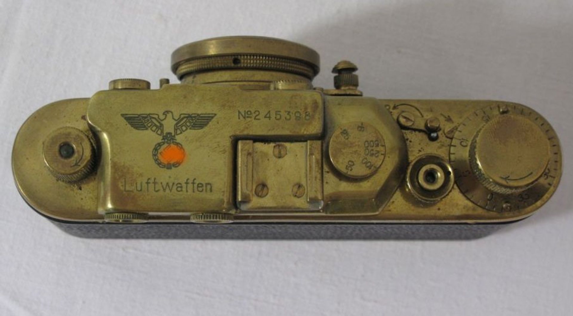 Leica-Nachbau "Luftwaffe", Sammleranfertigung, No. 245398, Funktion nicht geprüft. - Bild 3 aus 3