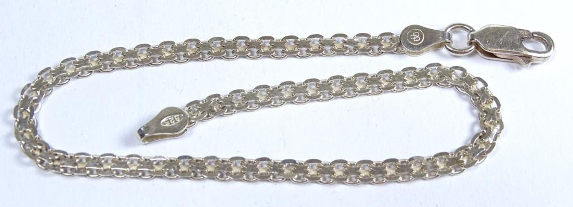 Armband,Silber -925- Italy,L- 20cm,b-3mm, 3,2gr. - Bild 2 aus 5