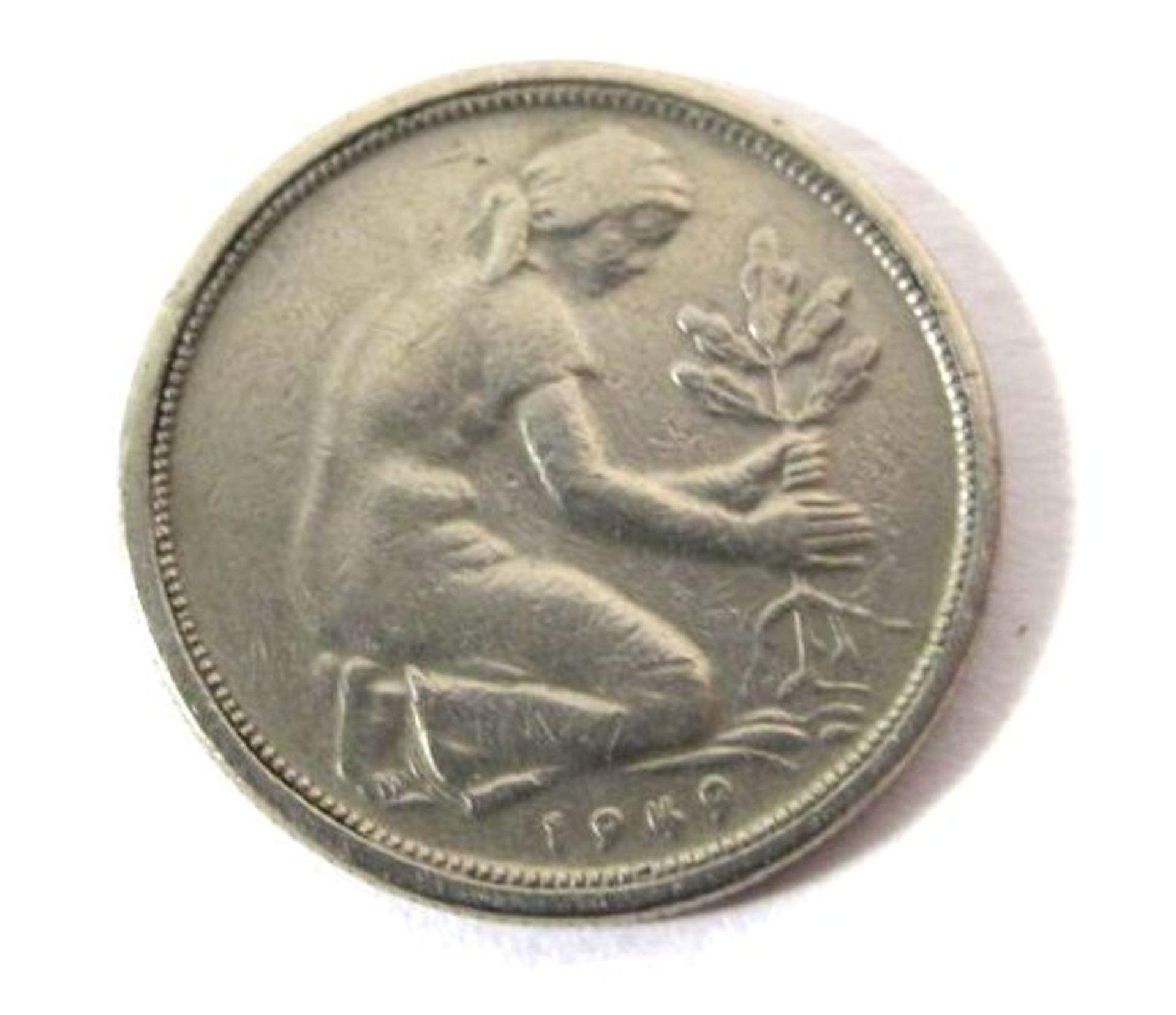 50 Pfenning, 1949 J, Bank Deutscher Länder.