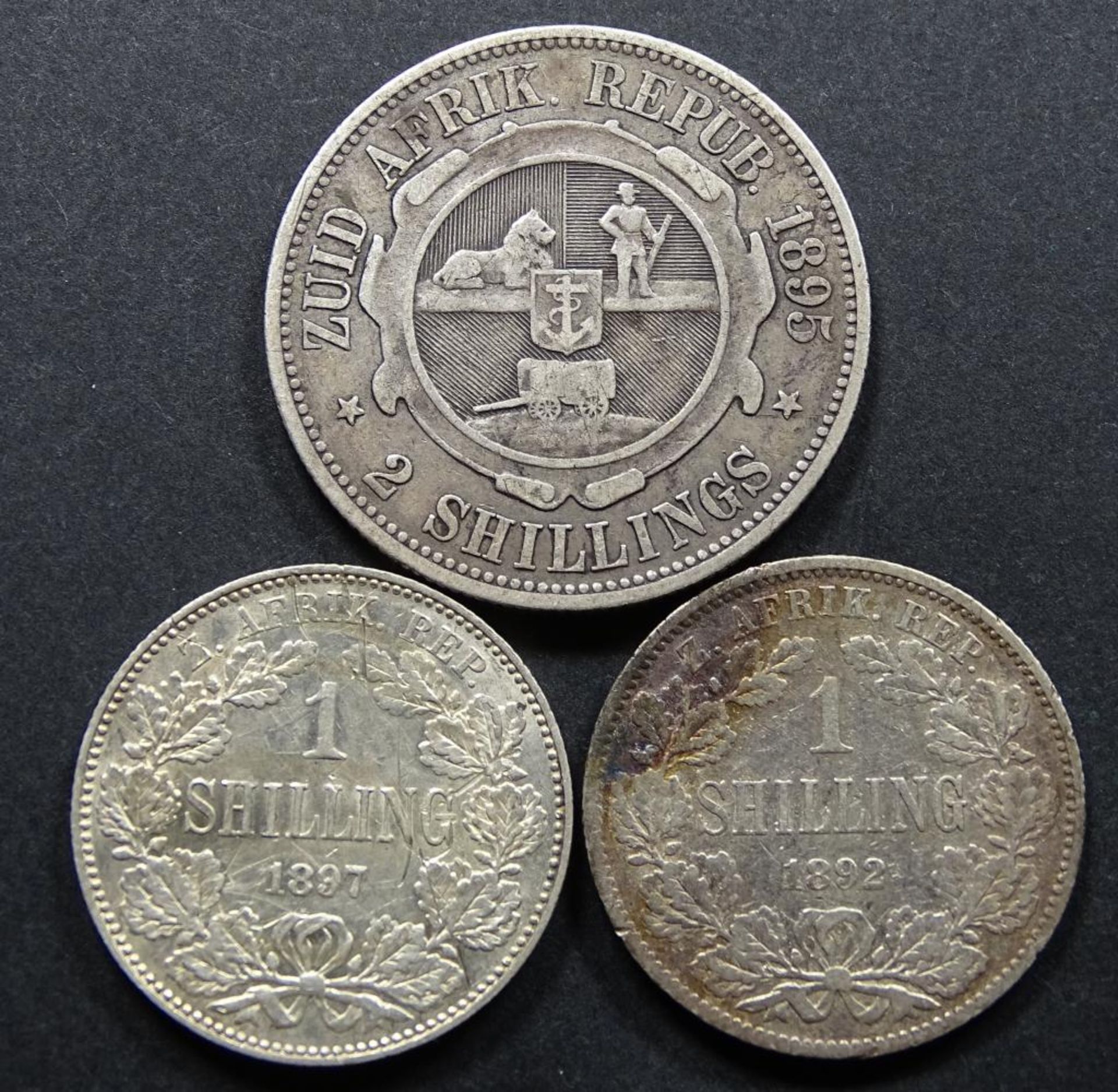 3x Silbermünzen,Südafrika,zus.22,3g