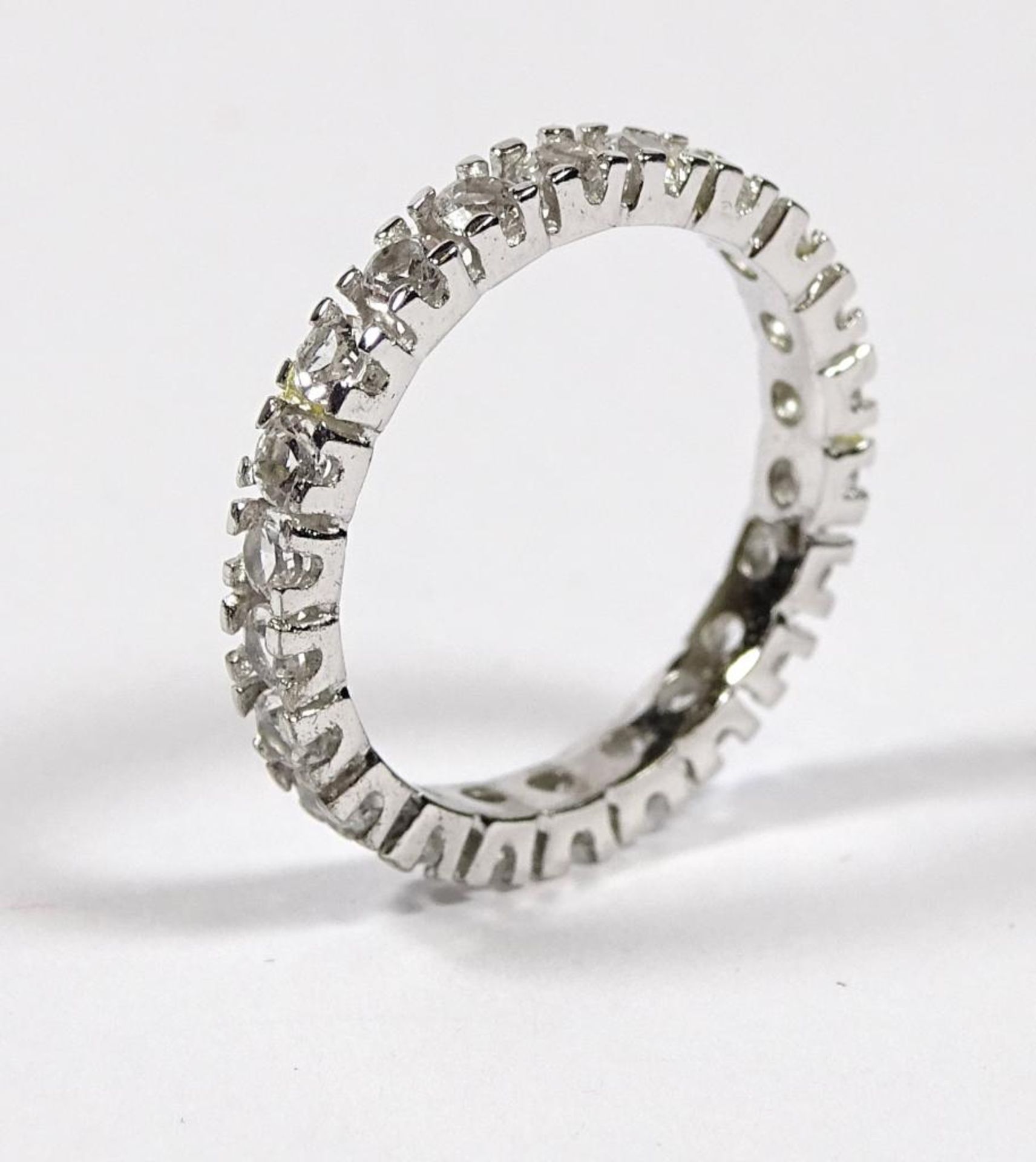 Memory Ring,Silber 925er,Zirkone,1,71gr., RG 53