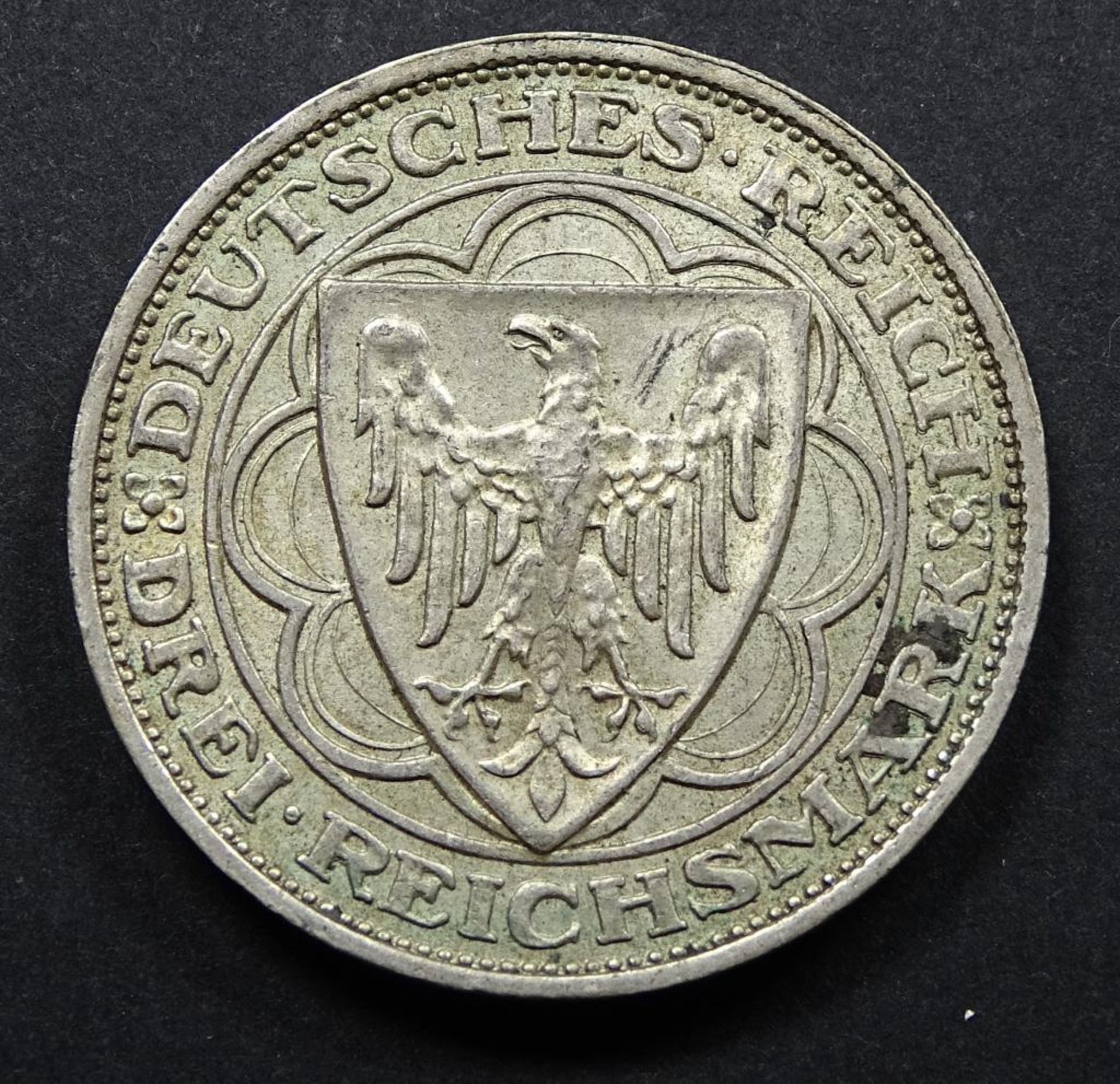 Drei Reichsmark, 1927,Bremerhaven,Silber,d-30mm, 15gr.