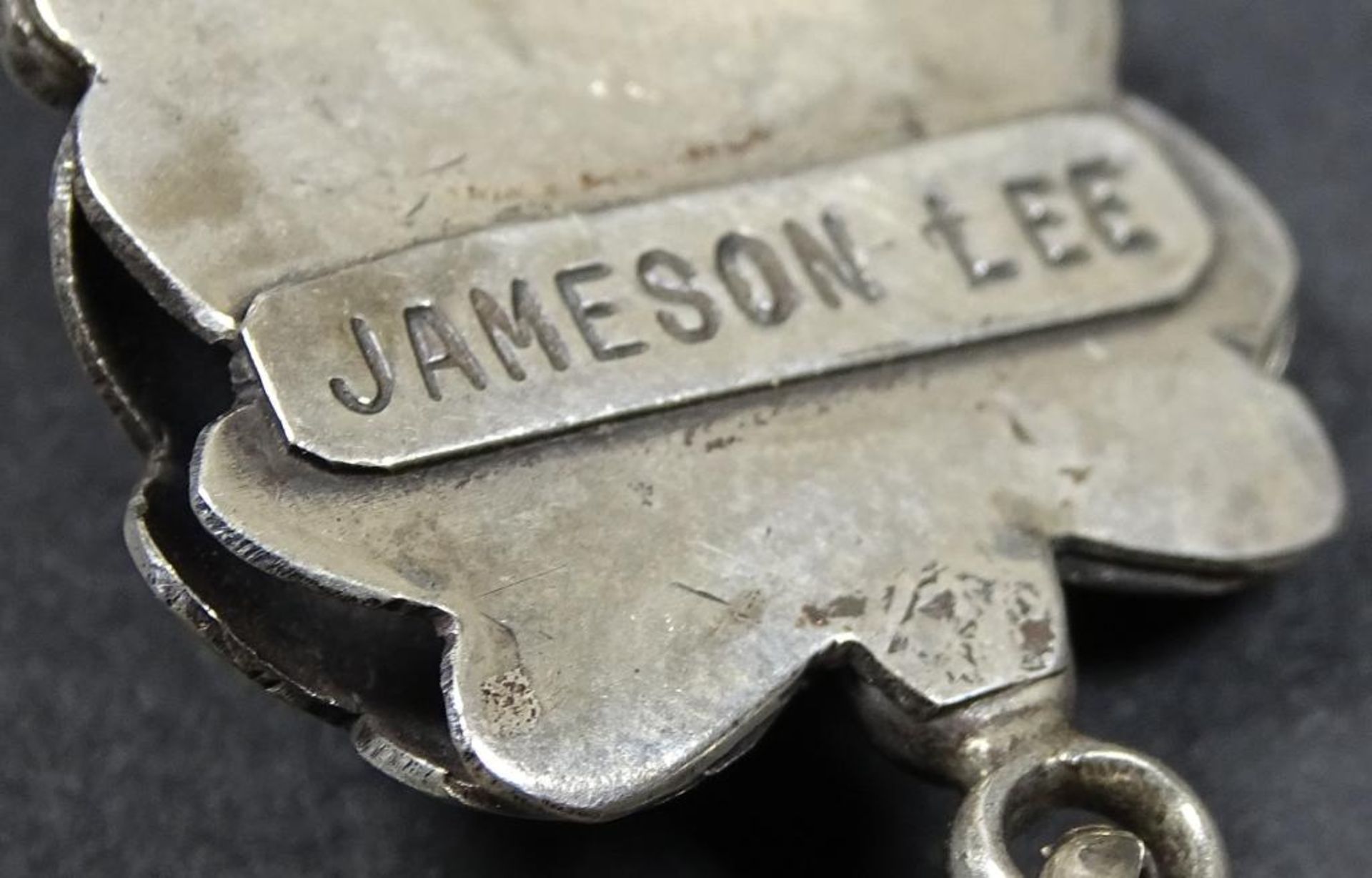 Collier,Silber,türkise Steine,signiert "Jameson Lee",L- 50cm, gew.48,1gr - Bild 5 aus 5