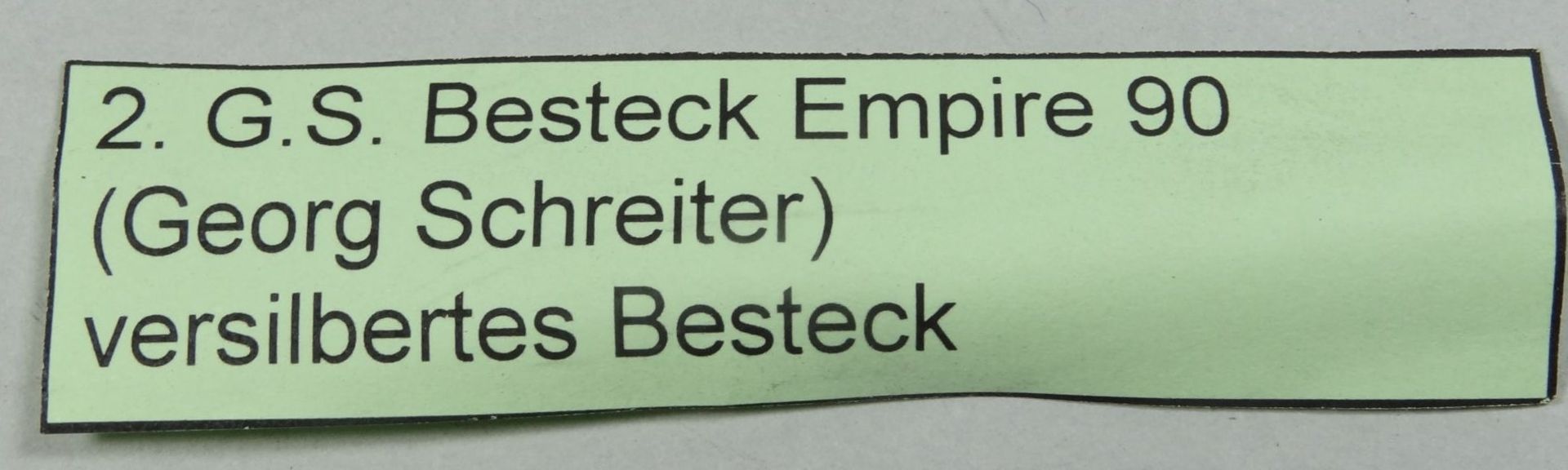 30 tg. Besteck versilbert "Georg Schreiter" Dekor Empire, für 6 Personen kompl - Bild 5 aus 5