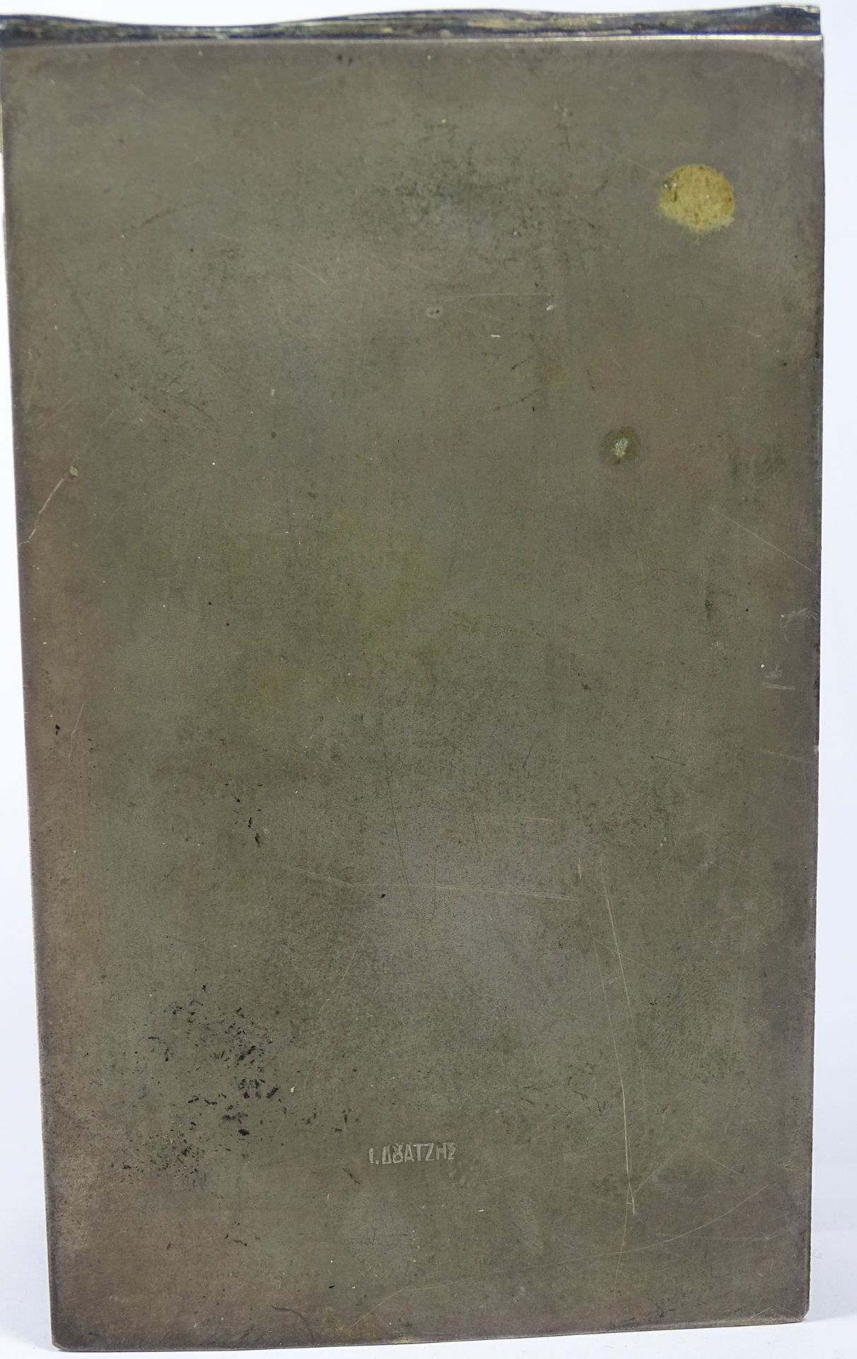 schwerer Notizblock-Halter mit Bronzedeckel, 9x15 cm - Bild 2 aus 6