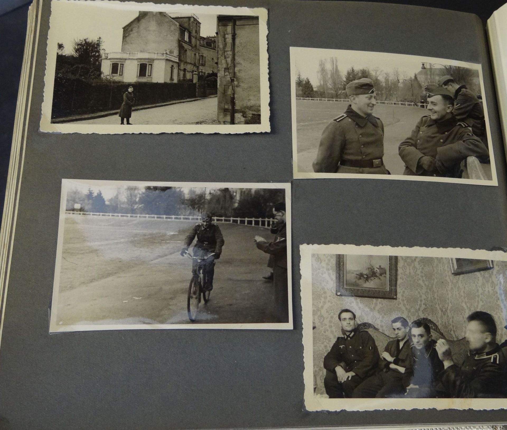 Fotoalbum "Meine Kriegserlebnisse" mit 191 Fotos, hpts. Kasernenleben, aber auch Frankreichfeldzug - Bild 7 aus 10
