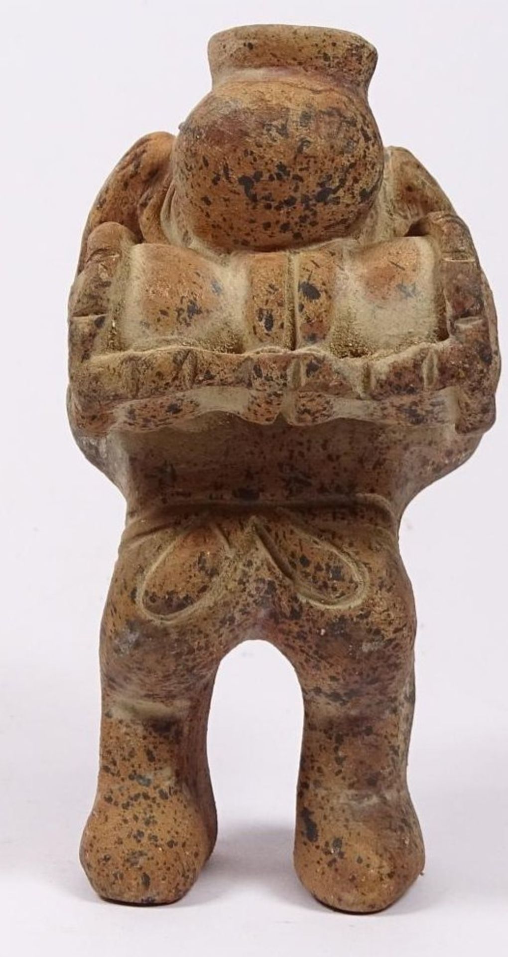 Tonfigur, wohl Inka, Lastenträger, Museumsreplik?, nach antiken Vorbild, H-10 c - Bild 4 aus 6