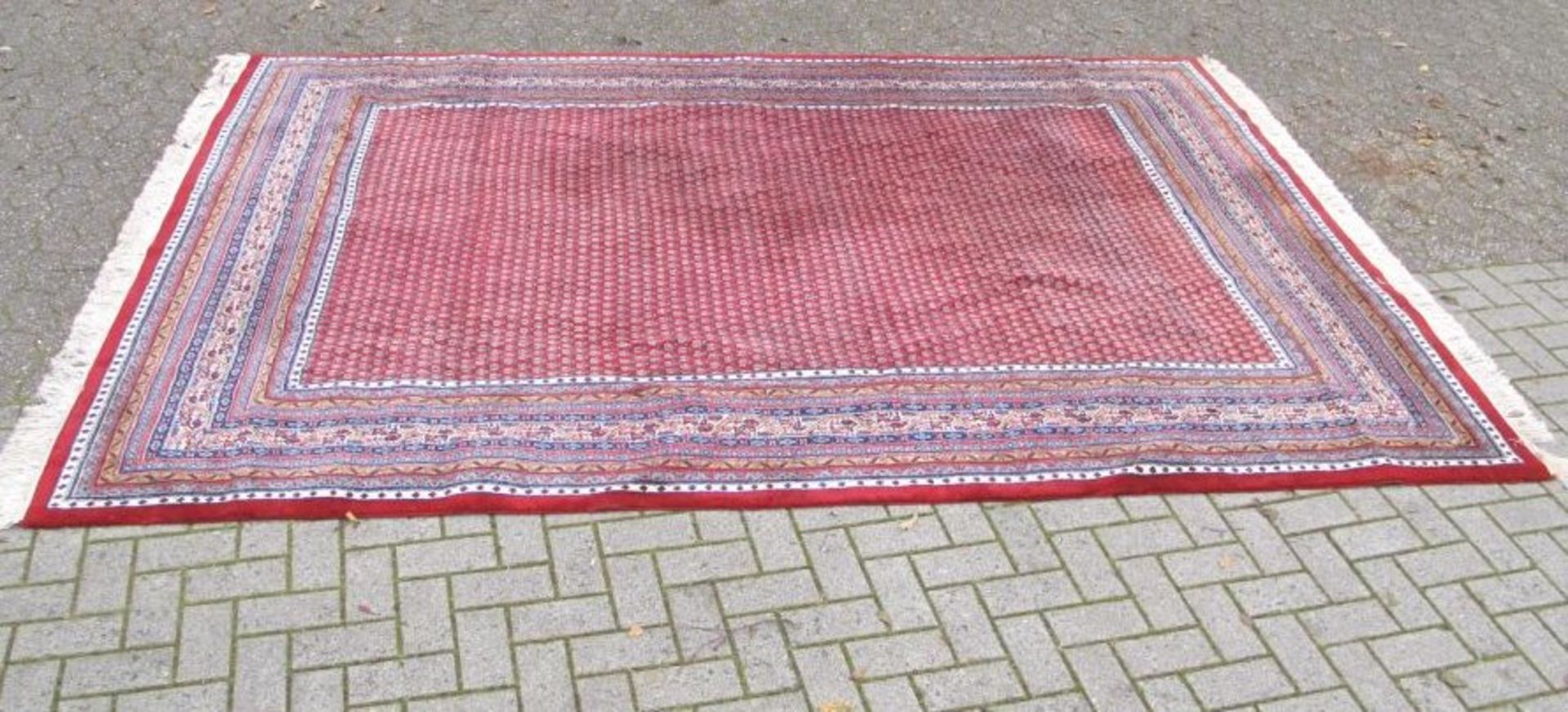 grosser Orient-Teppich, 355x250 cm,Alters-u. Gebrauchsspuren - Bild 2 aus 4