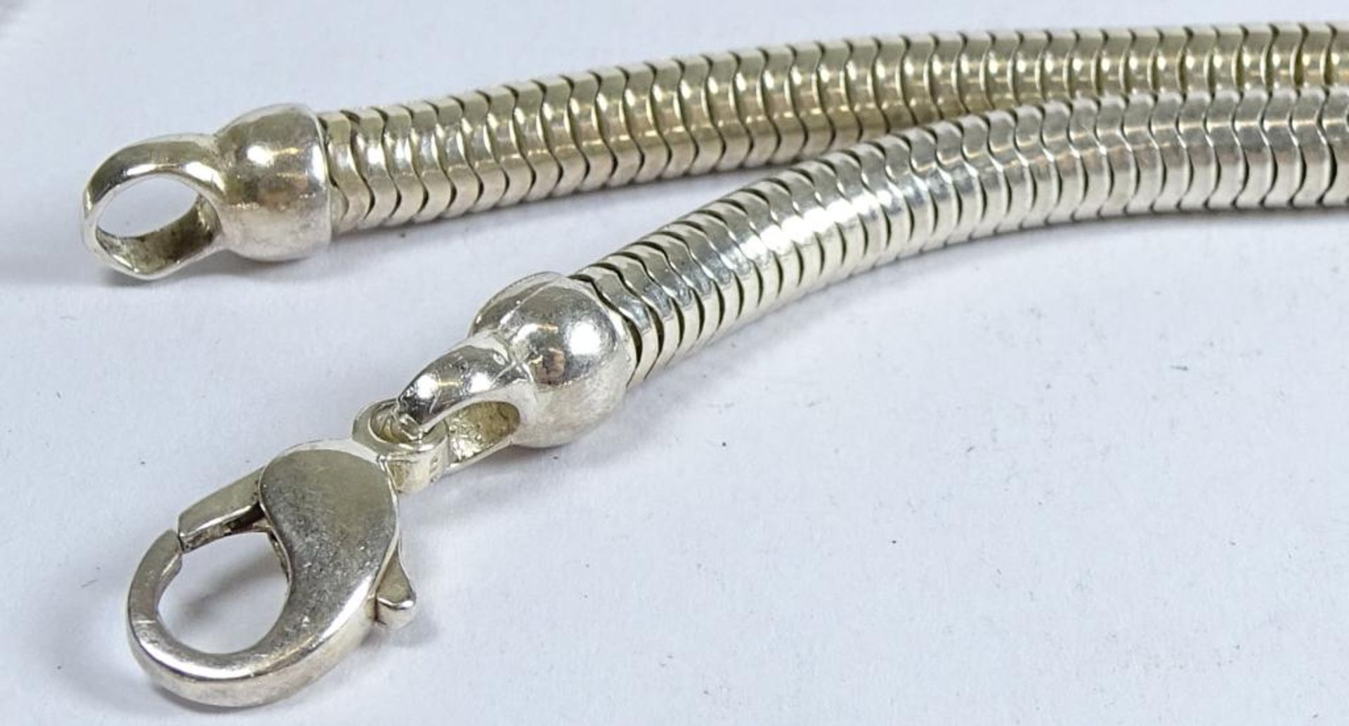 Massive Halskette,Silber -925-,ca.L- 51cm, b-5mm, 45,5gr. - Bild 4 aus 4