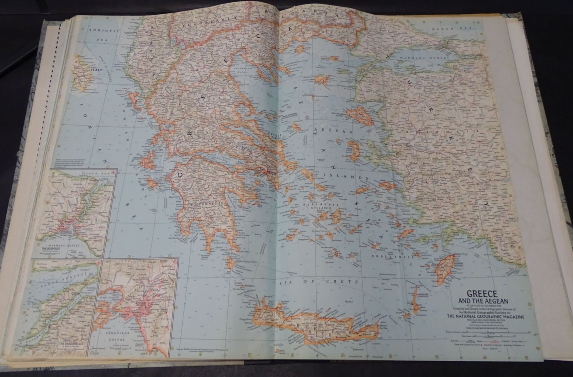 grosser "Atlas folio" , NGS 1958, - Bild 6 aus 7