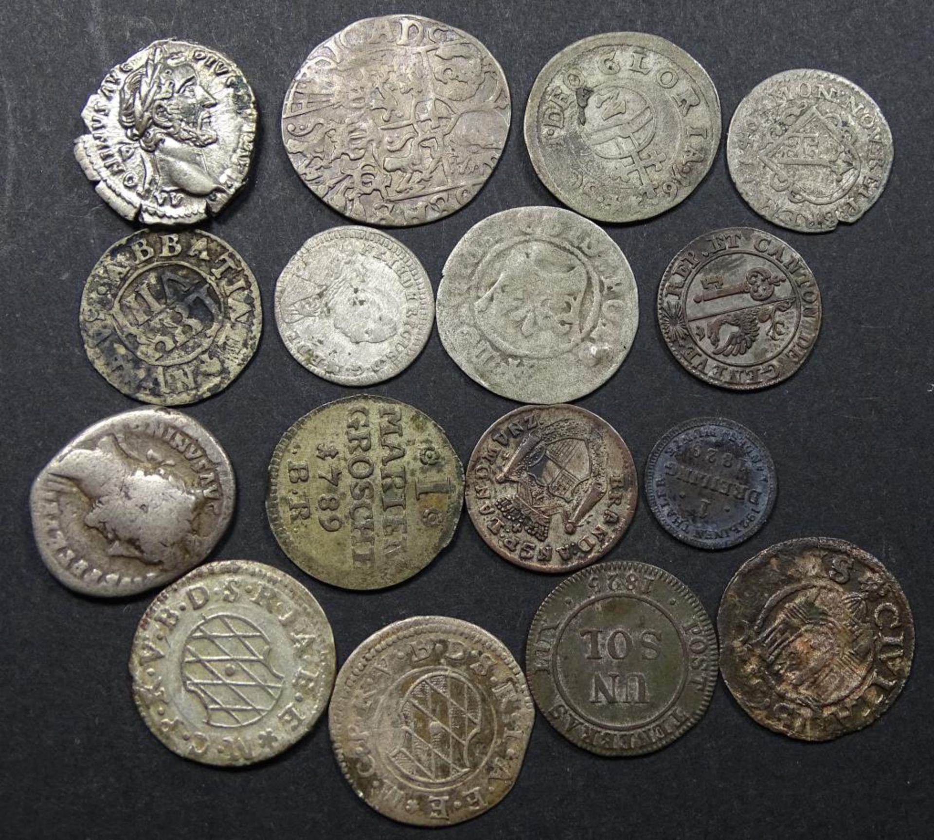 Antike Silber Münzen.ges.gew. 18,0gr