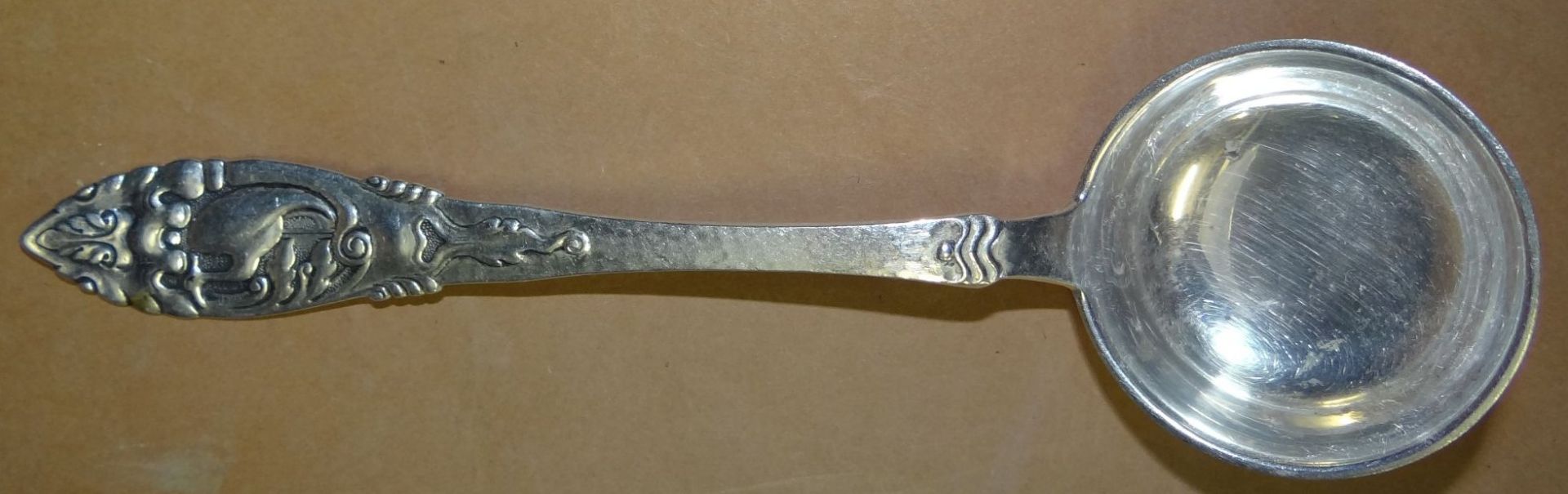 Sahnelöffel, Silber-830-, L-15 cm, 23 gr - Bild 3 aus 5