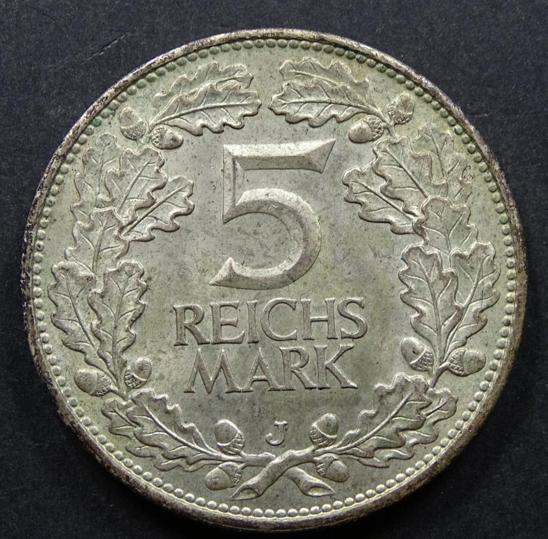 5 Reichsmark, 1925J,d-35mm, 24,99gr. - Bild 2 aus 2