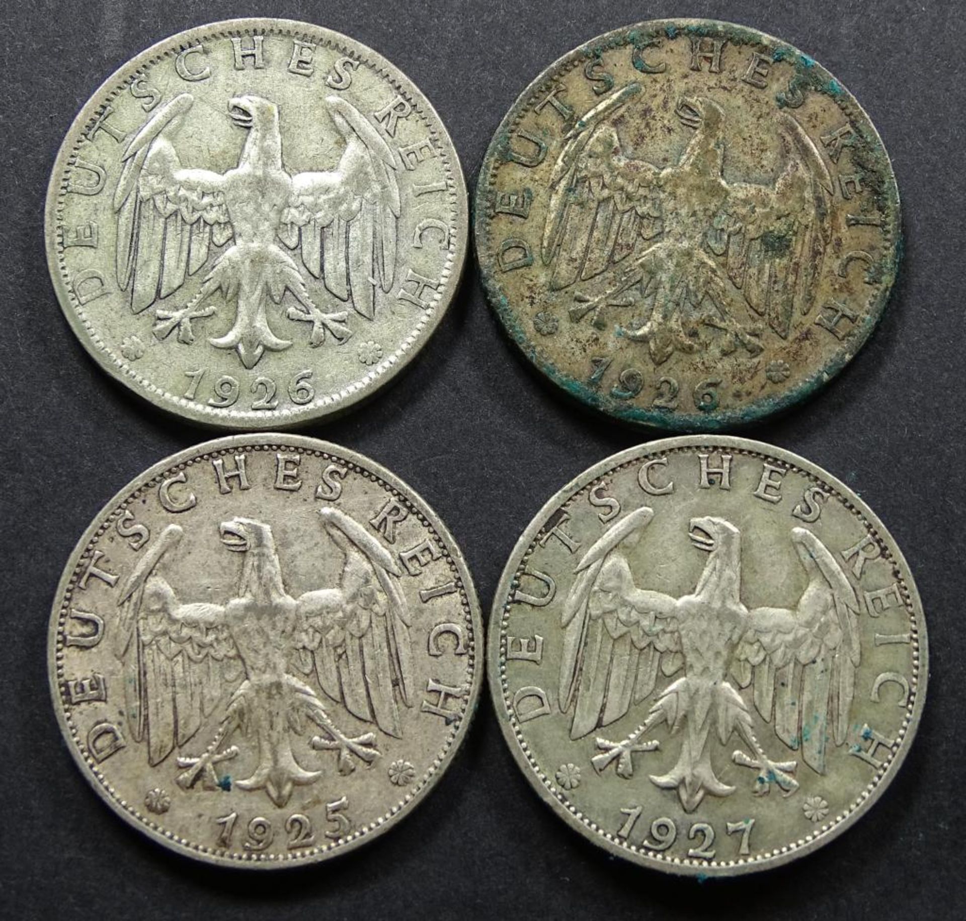 4x 2 Reichsmark,Silber,ges.gew.39,6gr. - Bild 2 aus 2