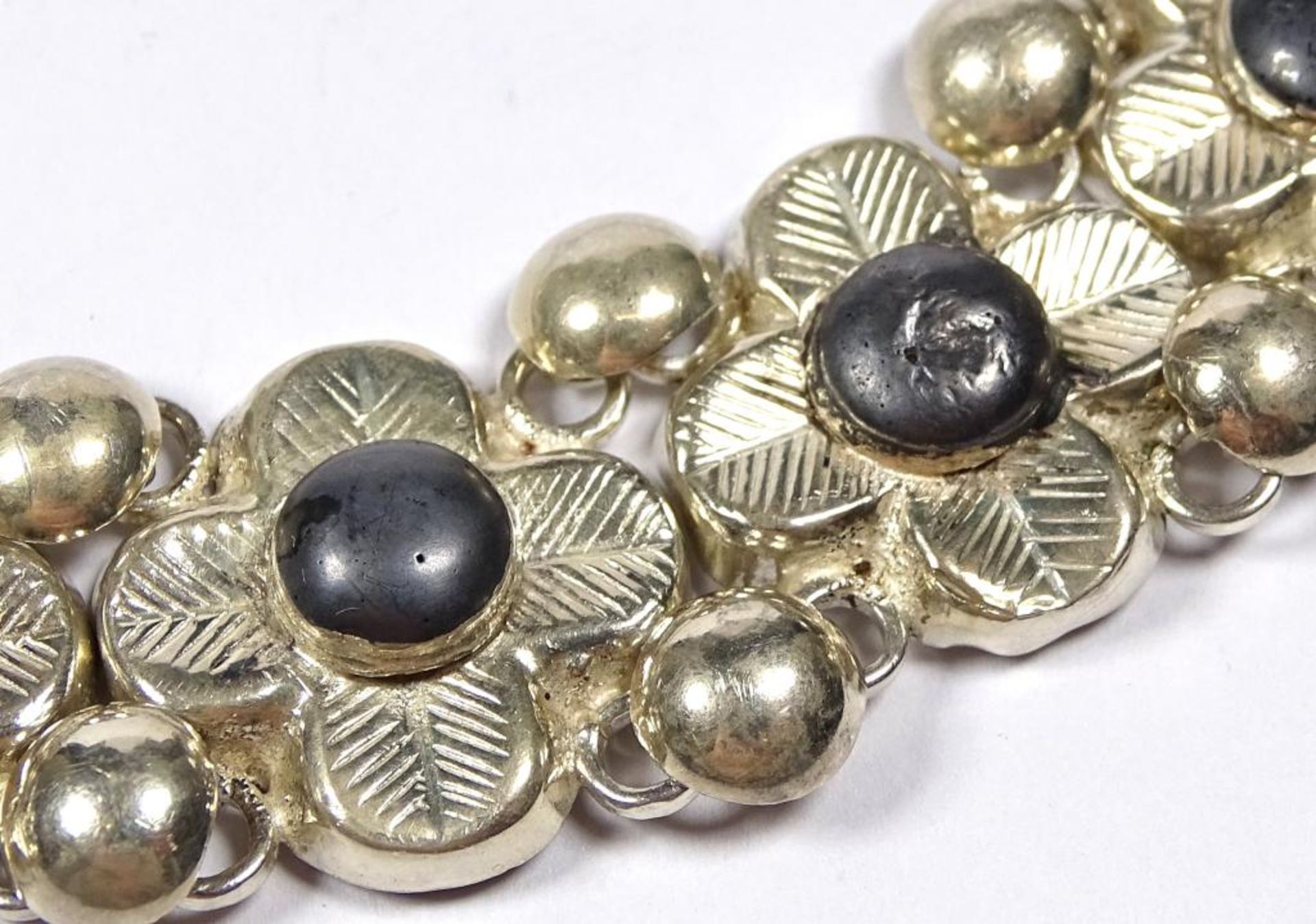Armband,Silber 939,made in Siam,gemarkt "Thainakon",L- 19cm,b-18mm, 24,8gr. - Bild 3 aus 4