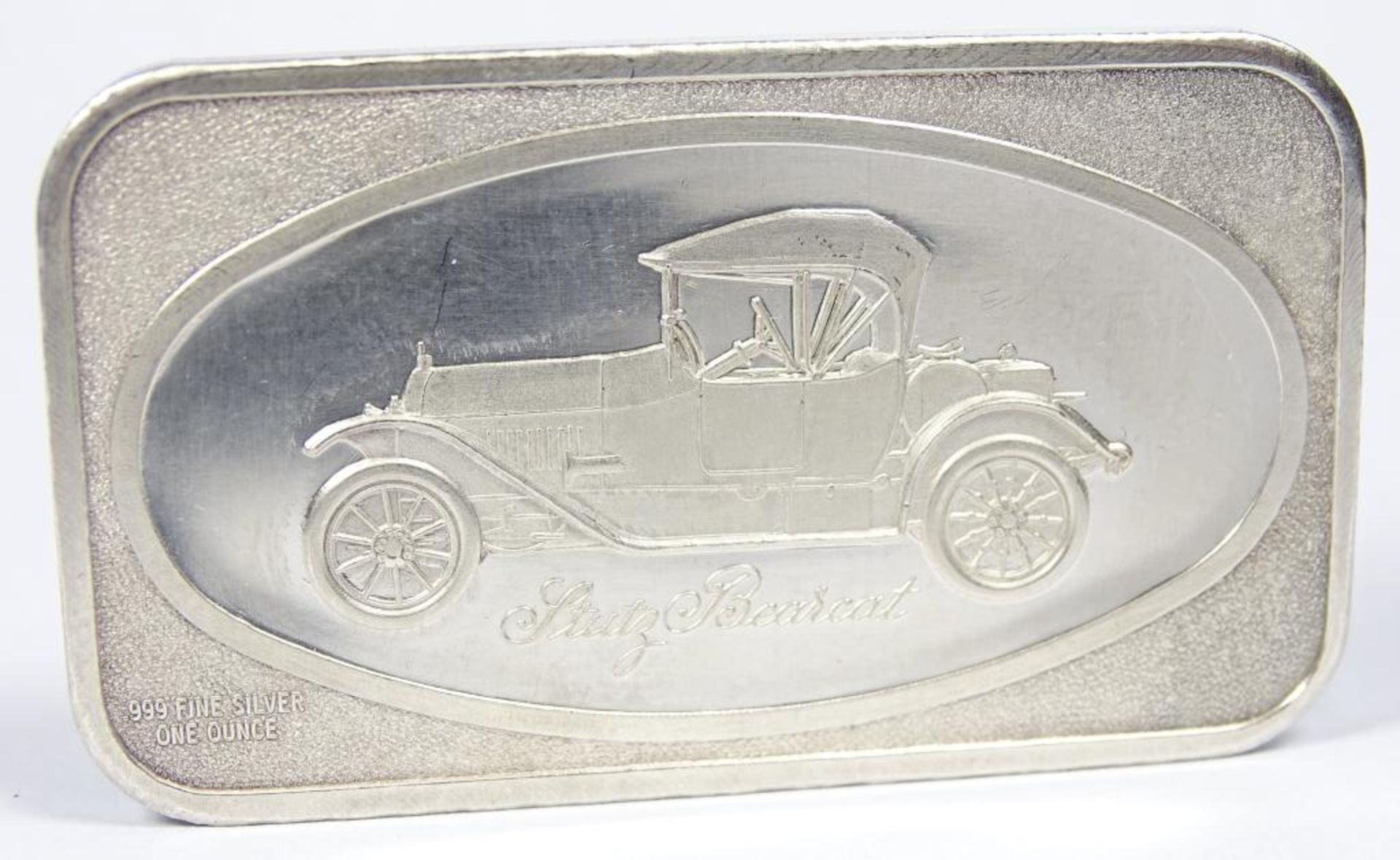 Silber Barren -999- 1 oz. Fine Silver, 49x28mm,31,5gr. - Bild 2 aus 3