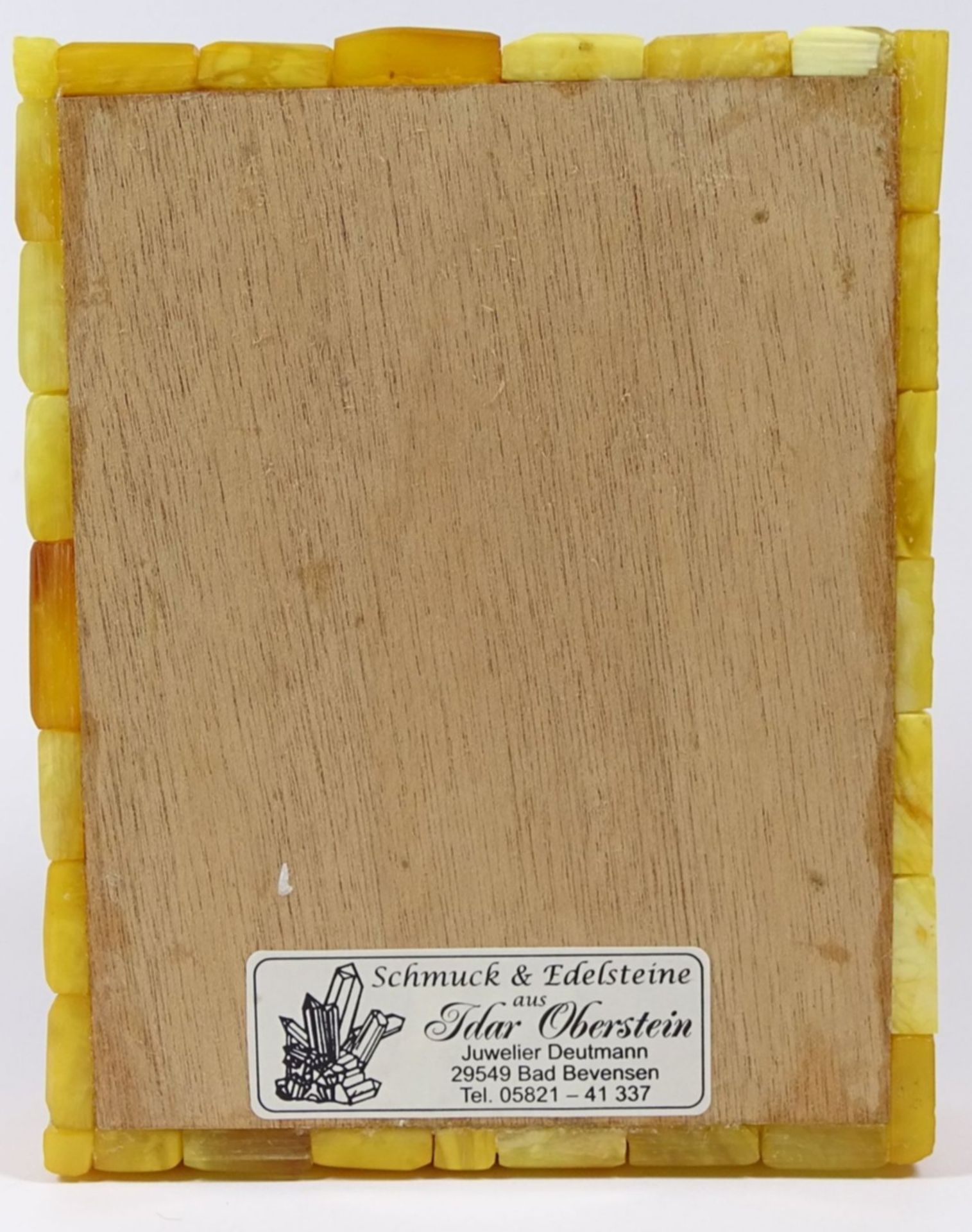 Zigarettendose aus gelben Bernstein, H-3,3 cm, 11x13,5 cm, 219 gr. - Bild 9 aus 9