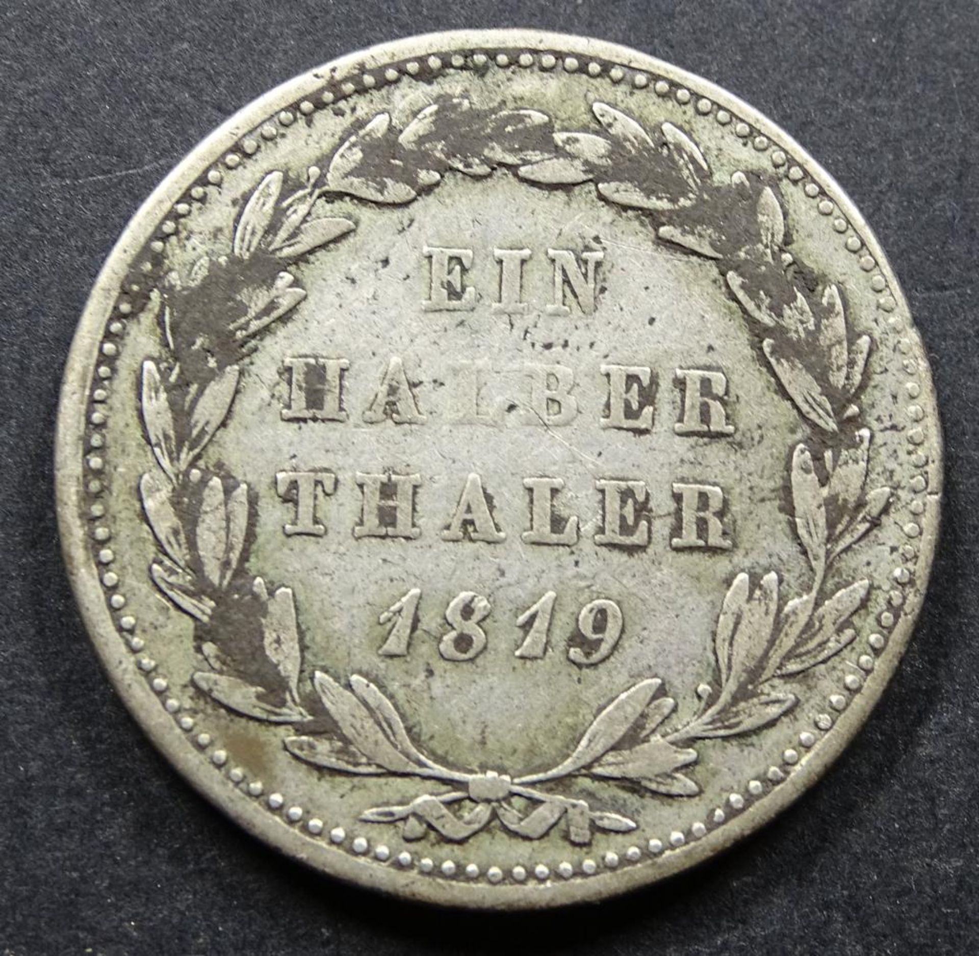 Ein Halber Thaler 1819,Silber, d-27mm, 10,9gr.