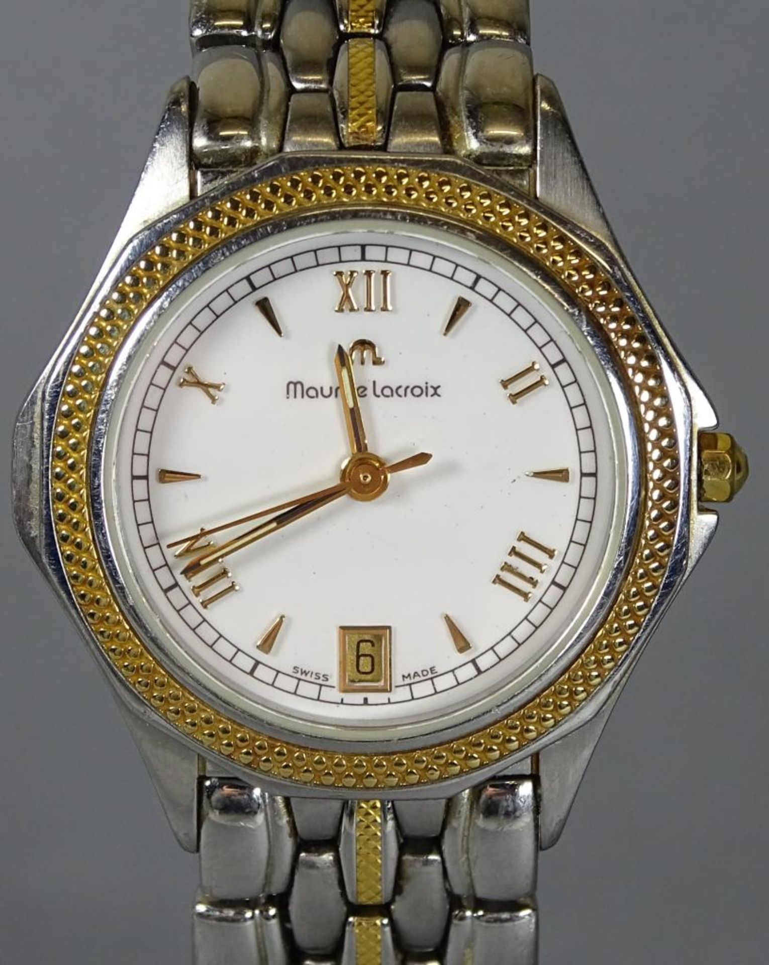 Damen Armbanduhr "Maurice Lacroix",Stahl+Gold,Saphirglas, Quartz,Funktion nicht geprüf - Bild 2 aus 5