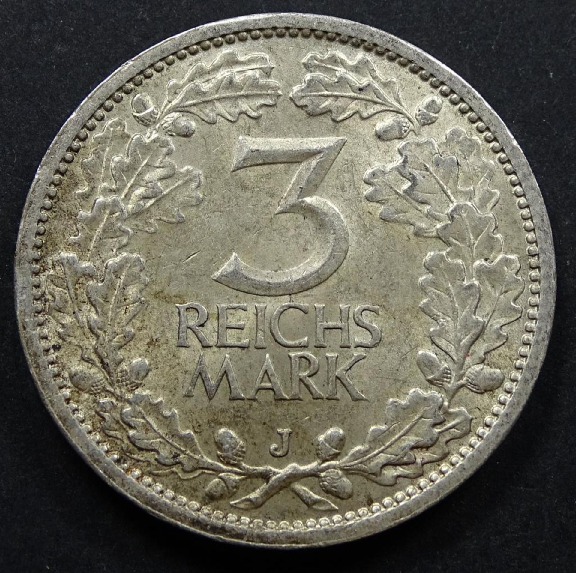 Drei Mark, 1932J, d-29,8mm, 15gr.