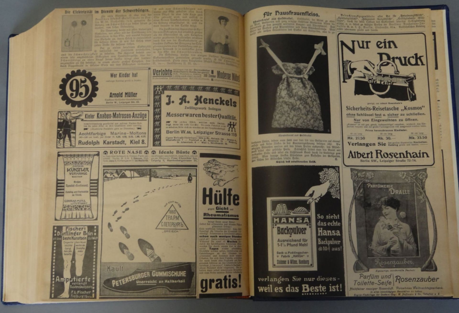 "Die Gartenlaube" Jahrgang 1907, gebunden, Vorsatzseite mit Widmung - Bild 9 aus 10