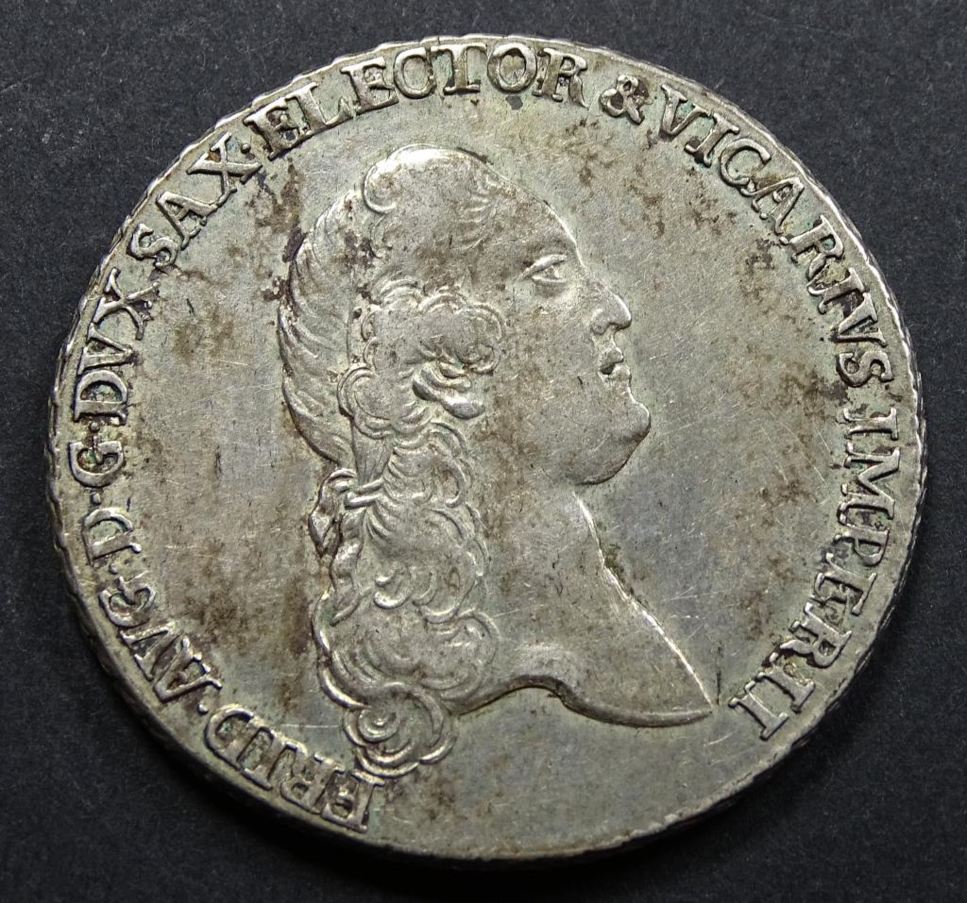 2/3 Marck,1790,Sachsen,vz.-stgl.,d-32mm, 14gr. - Bild 2 aus 2