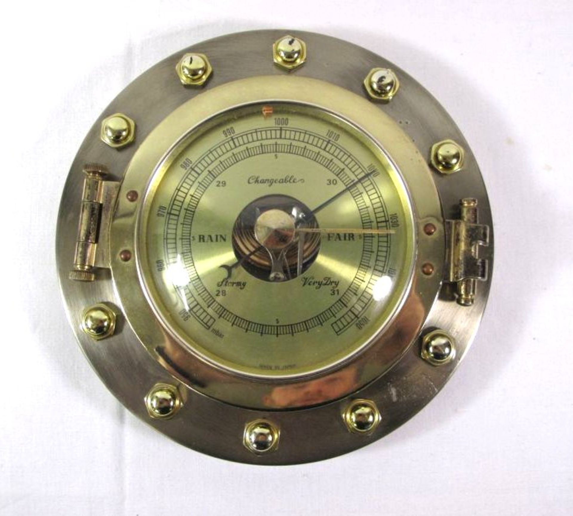 Wandbarometer in maritimen Stil, neuzeitl., D-22cm.